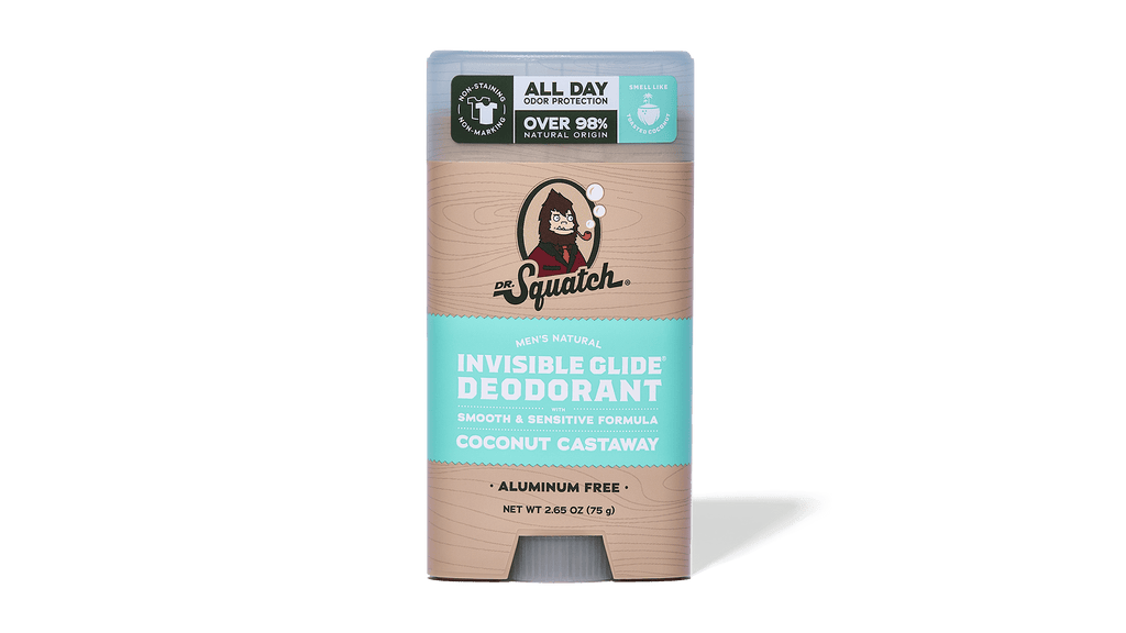 Coconut Castaway Invisible Glide Deodorant - Smell Fresh and Feel Sharp