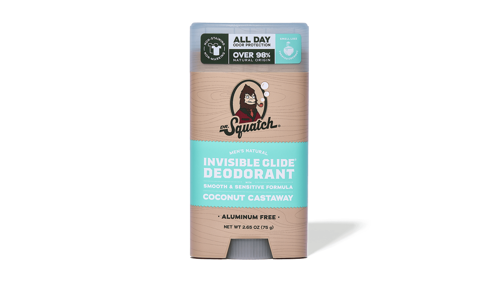 Coconut Castaway Invisible Glide Deodorant - Smell Fresh and Feel Sharp