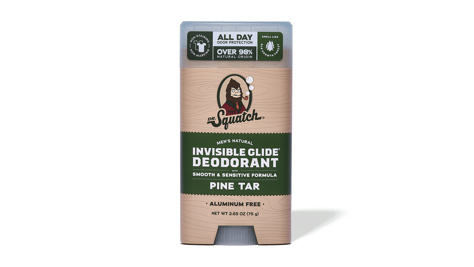 Pine Tar Invisible Glide Deodorant - Clean Up Then Head Out
