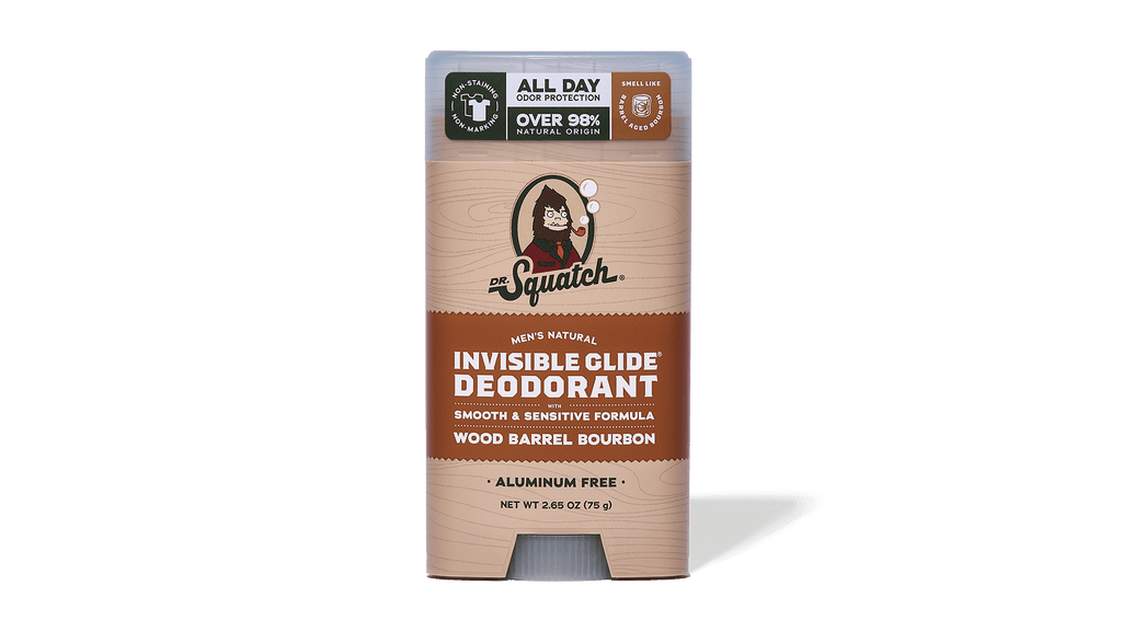 Wood Barrel Bourbon Invisible Glide Deodorant - Upgrade the Way You Wash