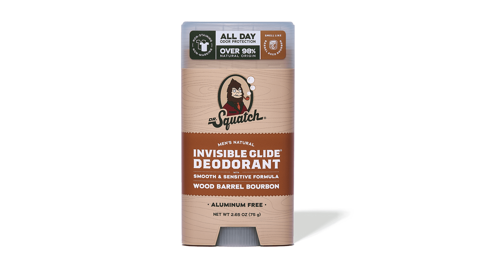 Wood Barrel Bourbon Invisible Glide Deodorant - Upgrade the Way You Wash