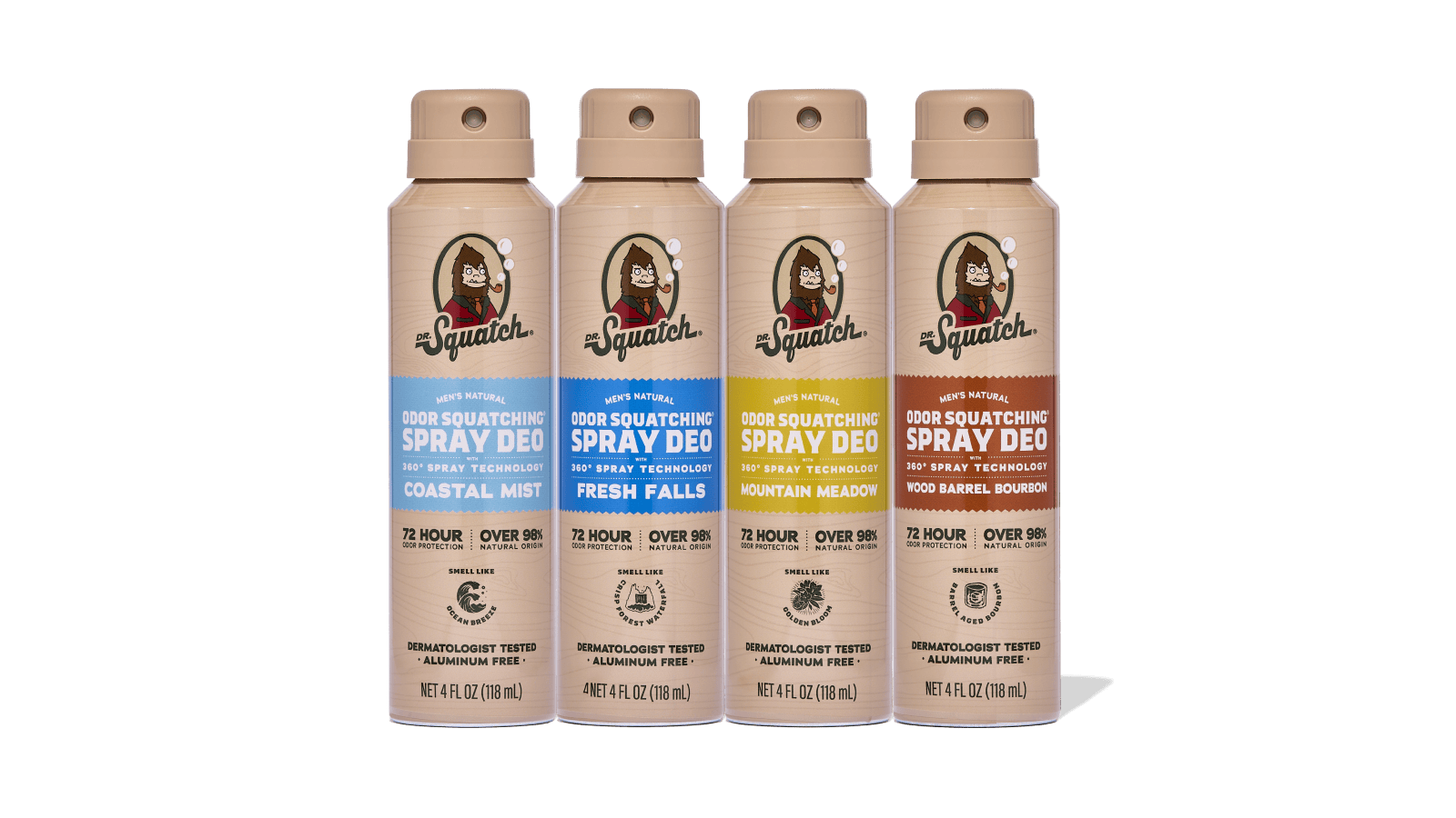 Spray Deodorant 4-Pack - Good Smells Start Here