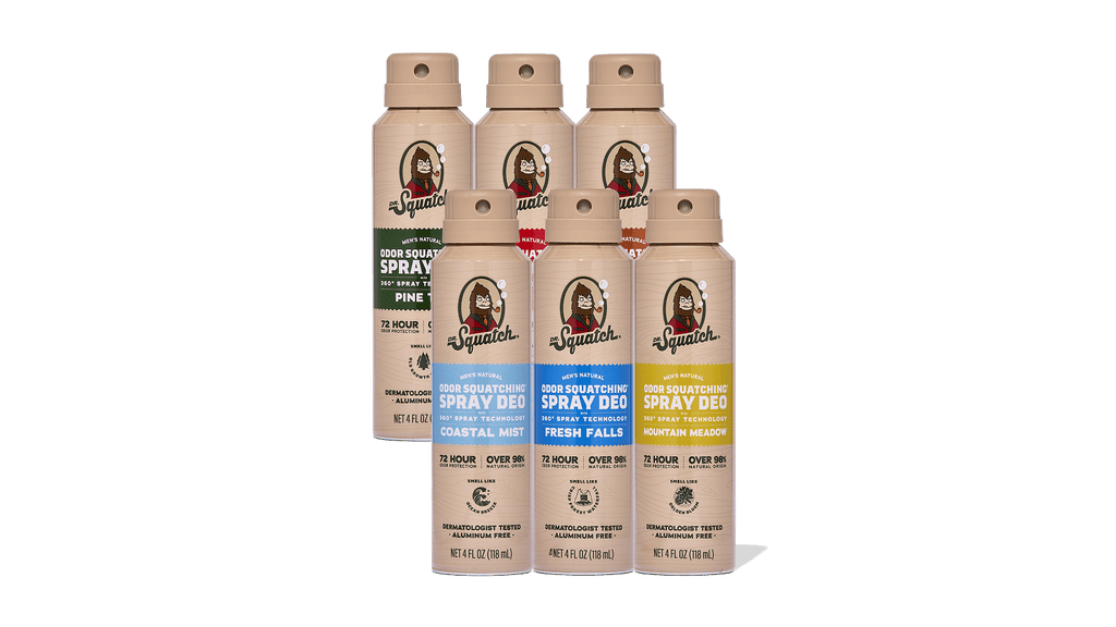 Spray Deodorant 6-Pack - Fresh Scent Every Shower
