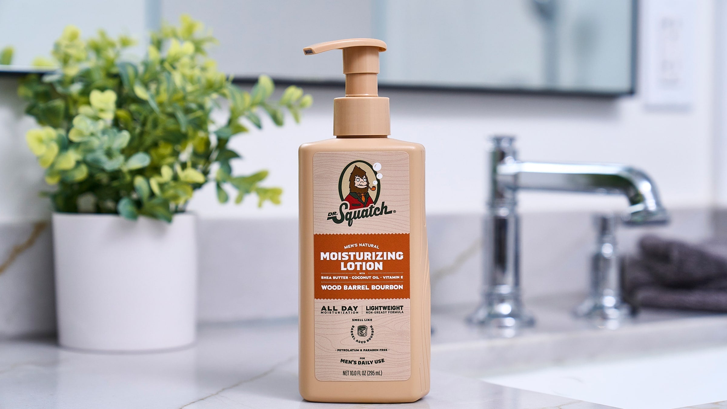 Wood Barrel Bourbon Lotion - Wash Up and Win the Day
