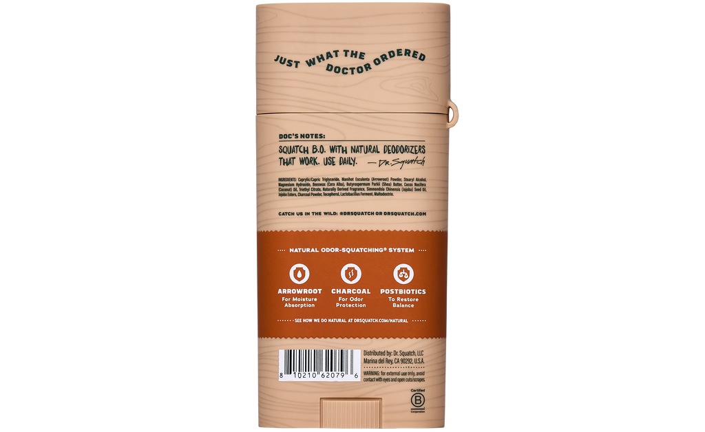 Wood Barrel Bourbon Deo Flask - Send Dirt Out and Fresh In