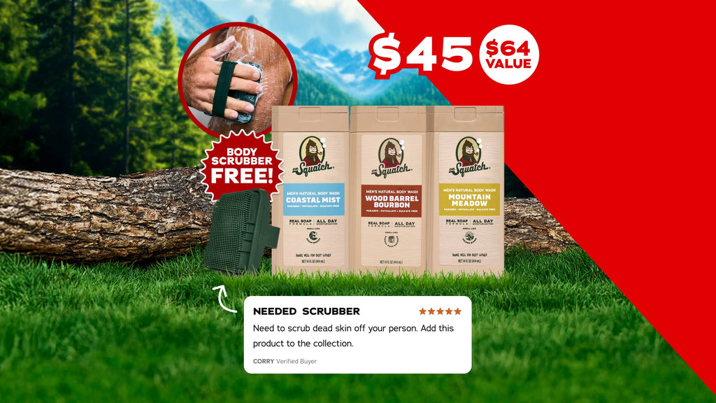 3-Pack Body Wash + FREE Body Scrubber - Bring Better to Your Shower