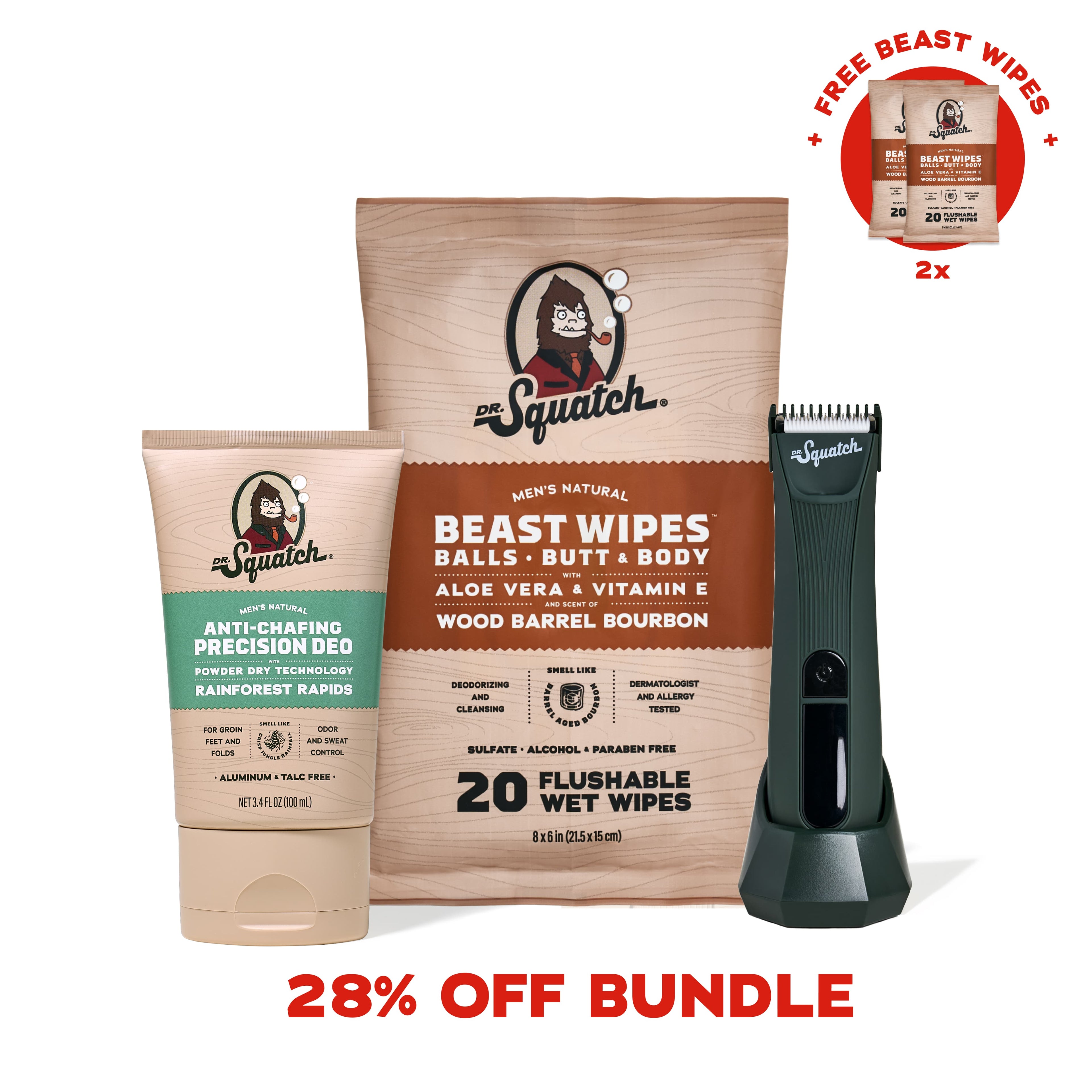 Ultimate Ball Care Bundle & Free Beast Wipes - Fresh Scent Every Shower