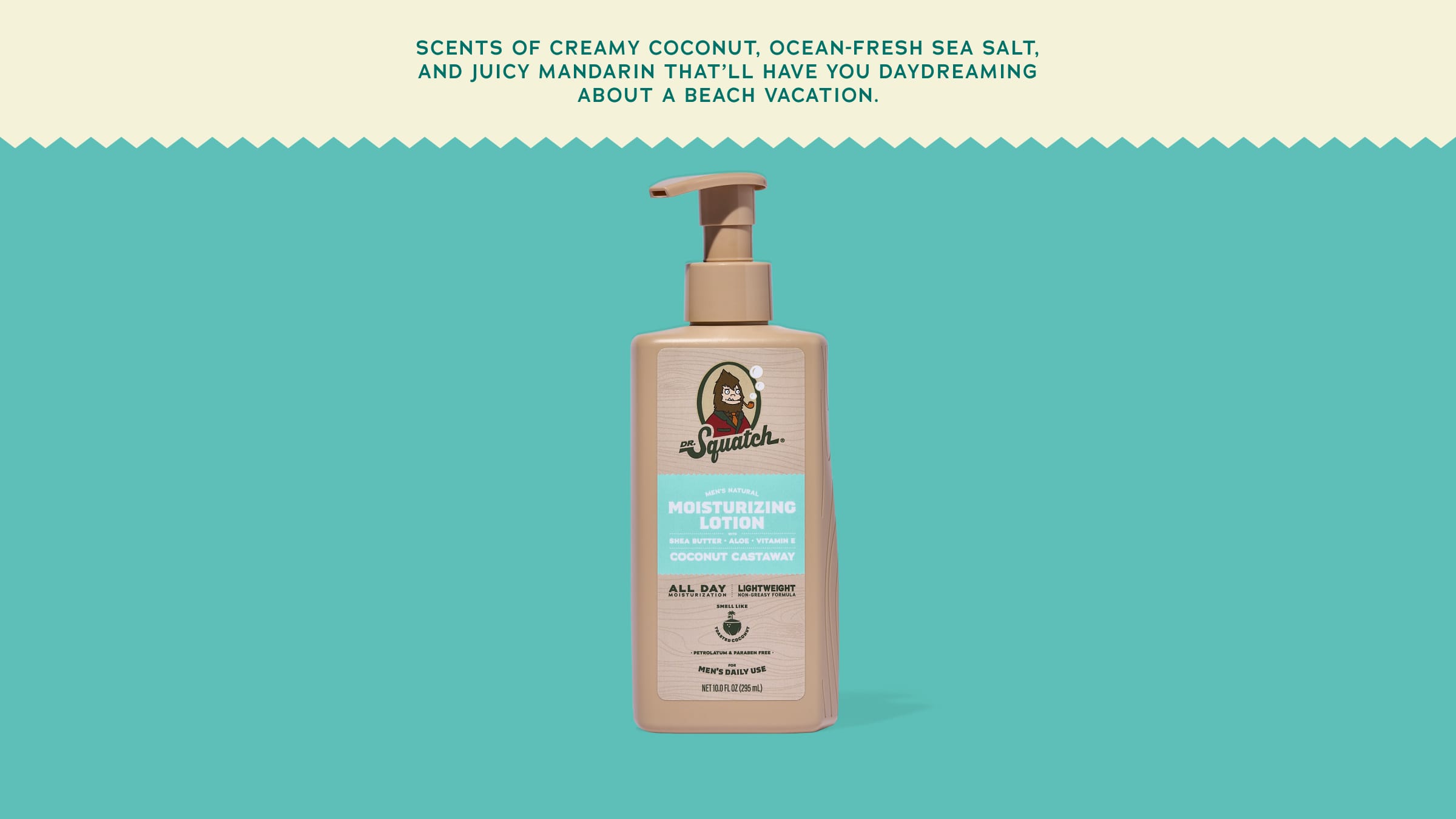 Coconut Castaway Lotion - Wash Hard and Rinse Clean