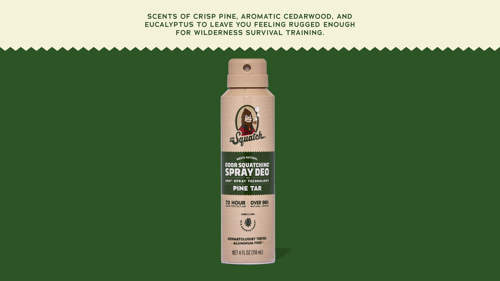Pine Tar Spray Deodorant - Feel Good After Every Rinse