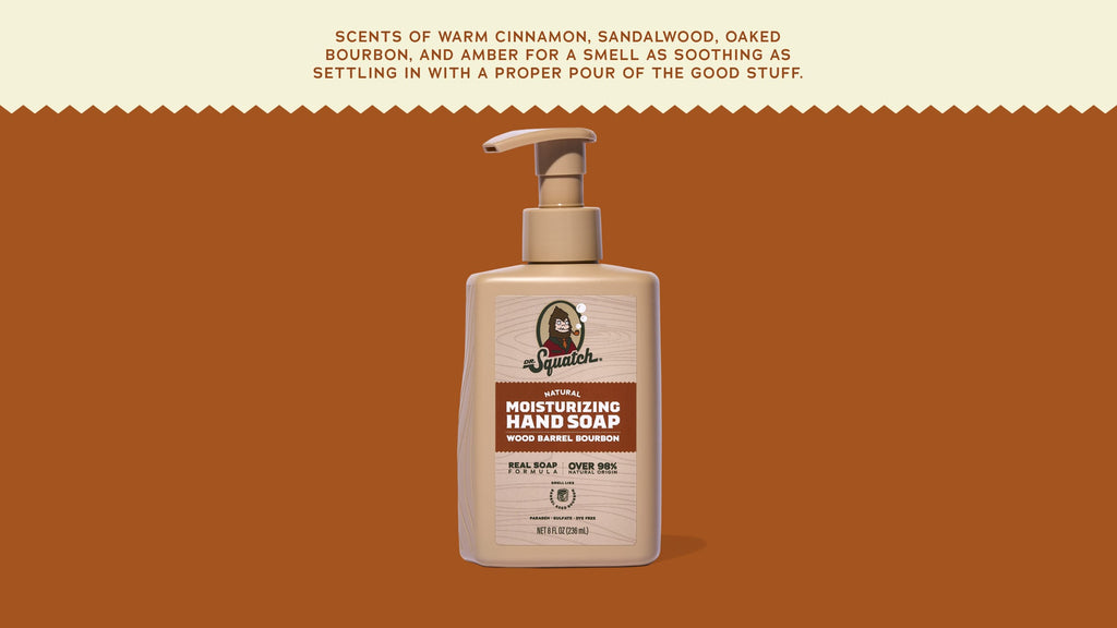 Wood Barrel Bourbon Hand Soap - Feel Clean and Smell Clean