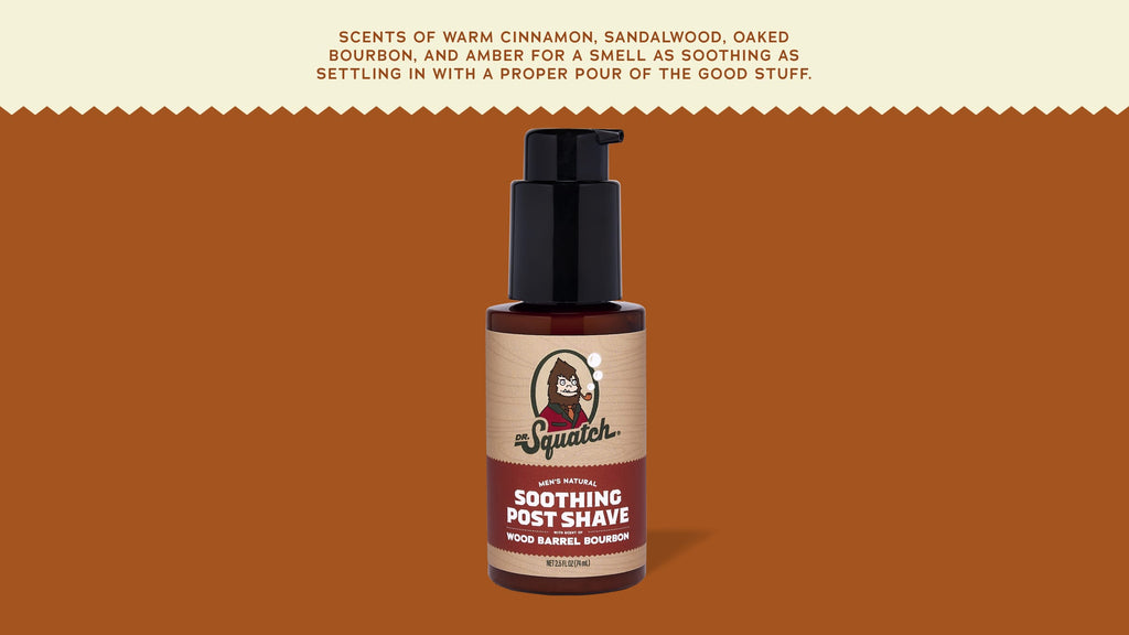 Soothing Post Shave Wood Barrel Bourbon - Clean Scents for Men
