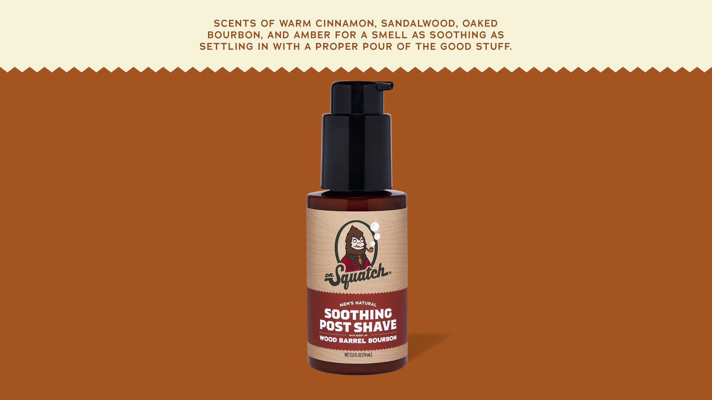 Soothing Post Shave Wood Barrel Bourbon - Clean Scents for Men