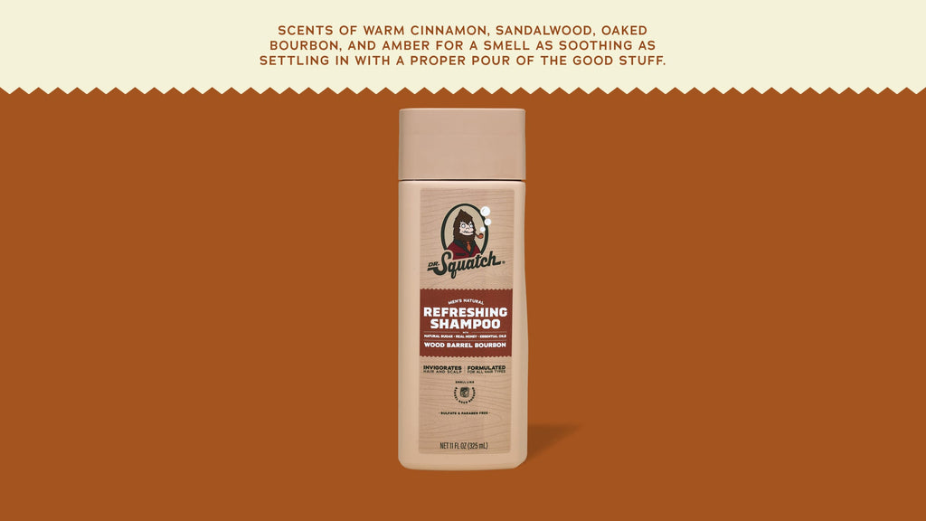 Wood Barrel Bourbon Shampoo - Clean Confidence Starts Here