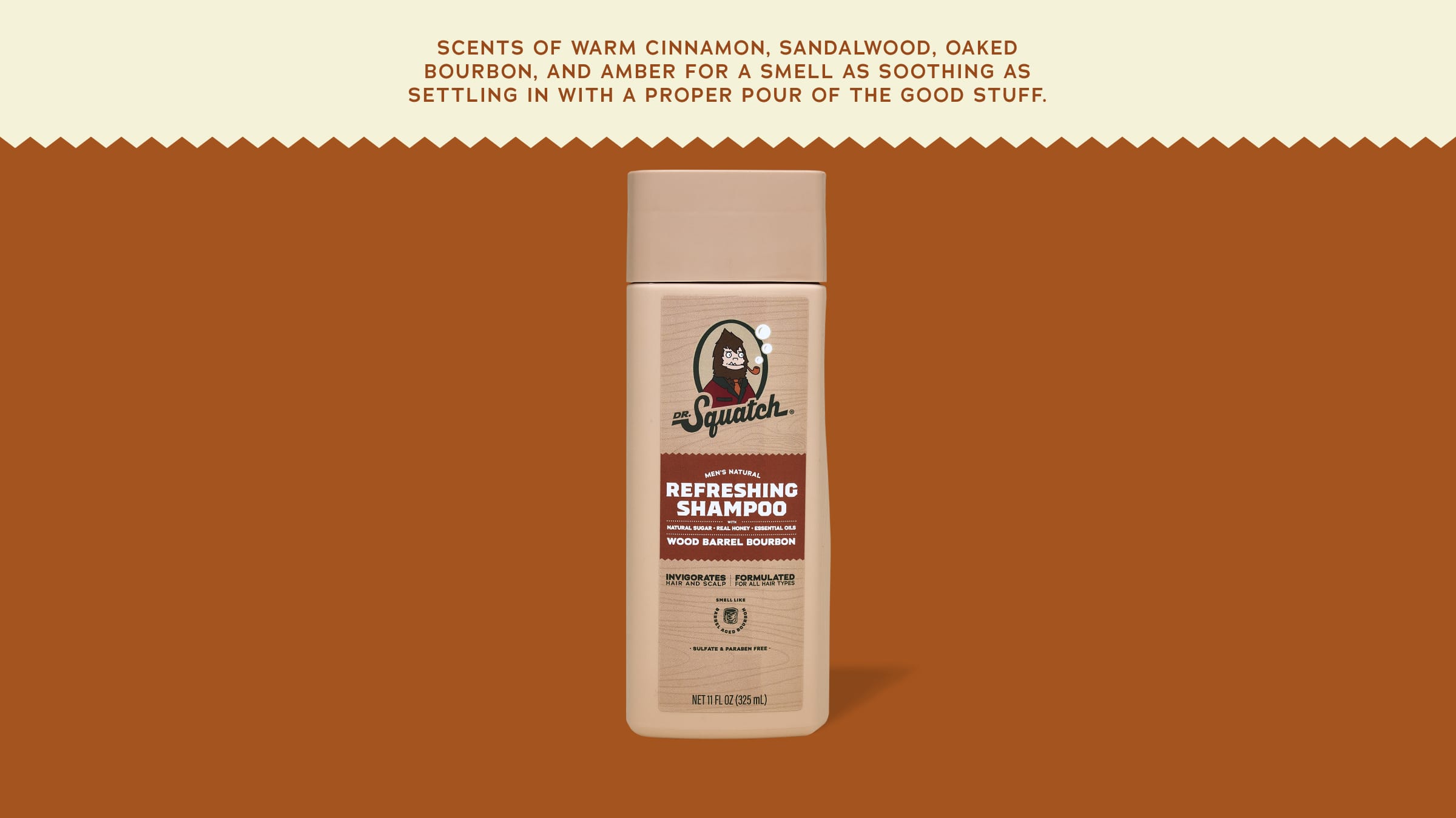 Wood Barrel Bourbon Shampoo - Clean Confidence Starts Here