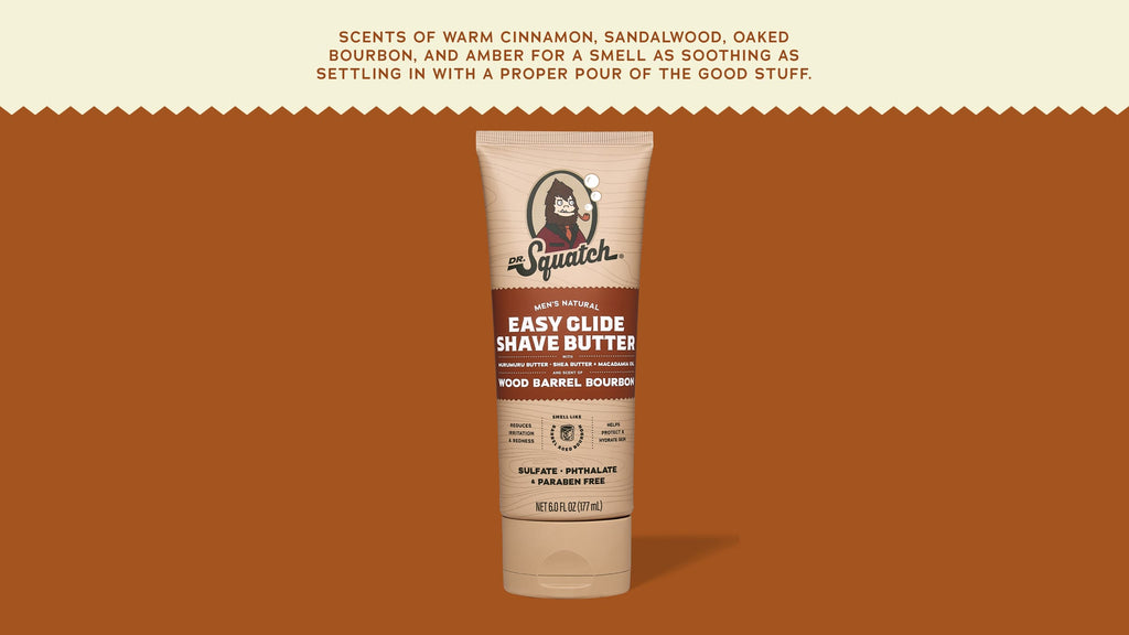 Easy Glide Shave Butter Wood Barrel Bourbon - Freshen Your Daily Routine