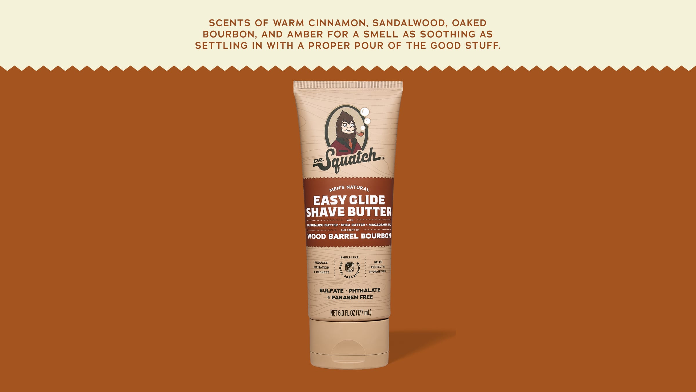 Easy Glide Shave Butter Wood Barrel Bourbon - Freshen Your Daily Routine