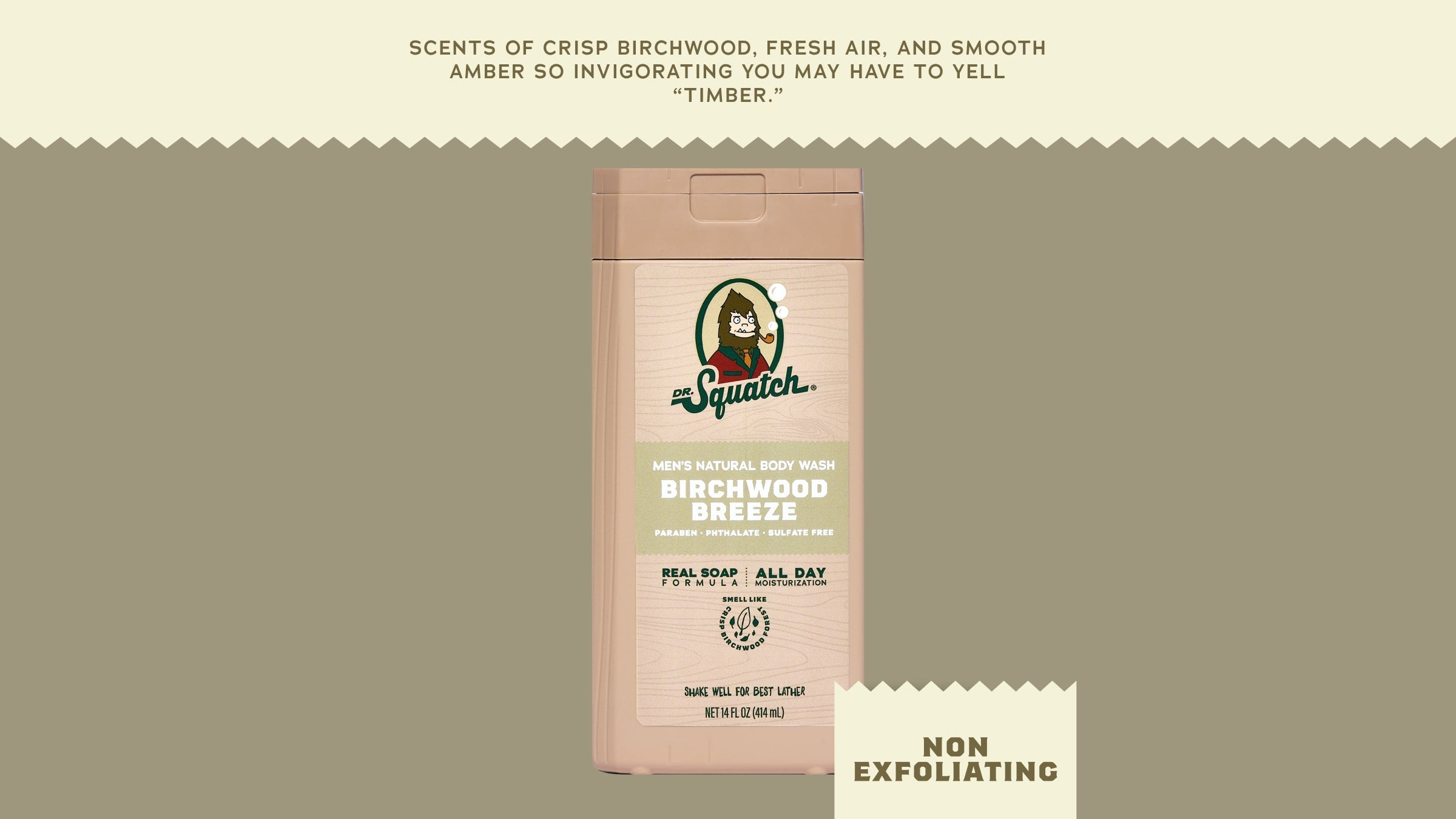 14 oz Birchwood Breeze Body Wash - Fresh Scent With No Fuss