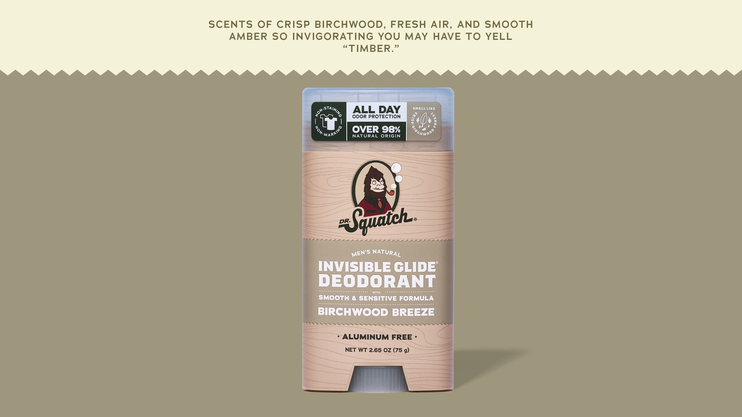 Birchwood Breeze Invisible Glide Deodorant - Give Your Shower Swagger