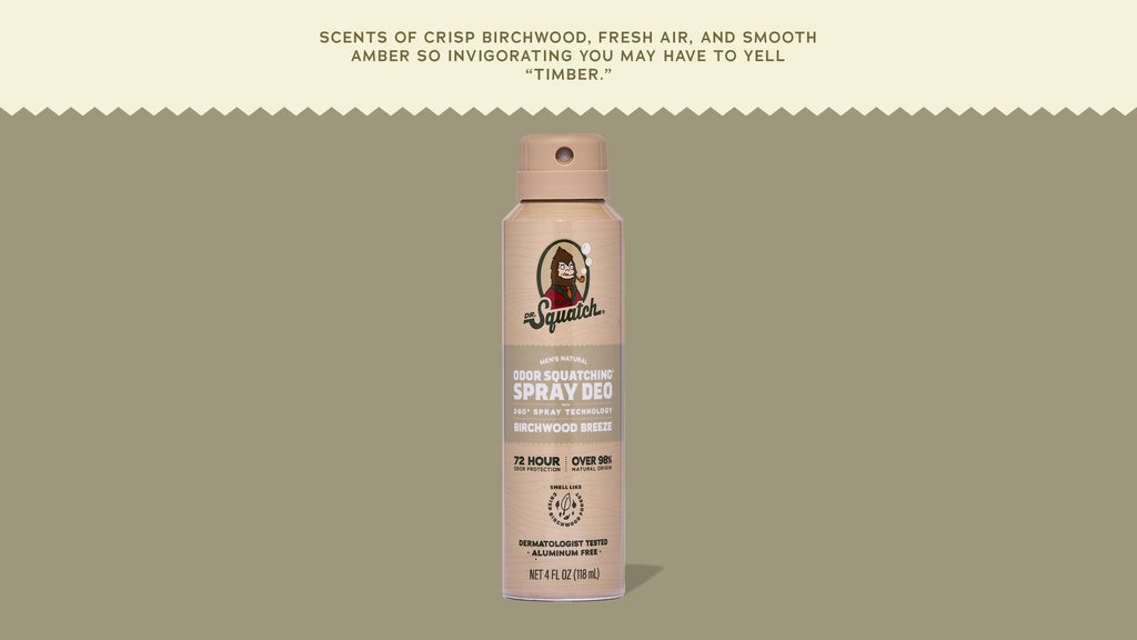 Birchwood Breeze Spray Deodorant - Wash Better and Smell Better