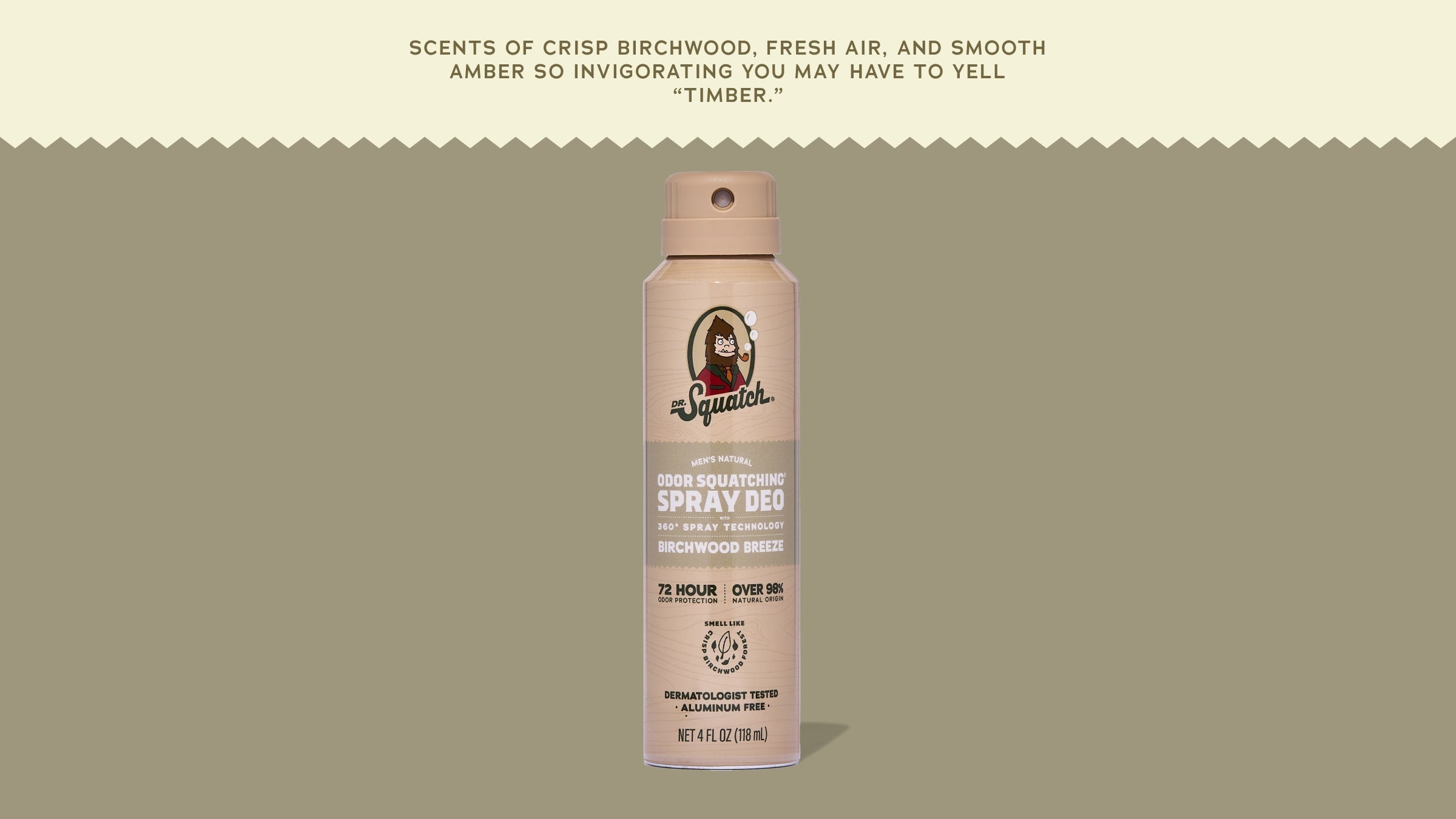 Birchwood Breeze Spray Deodorant - Wash Better and Smell Better