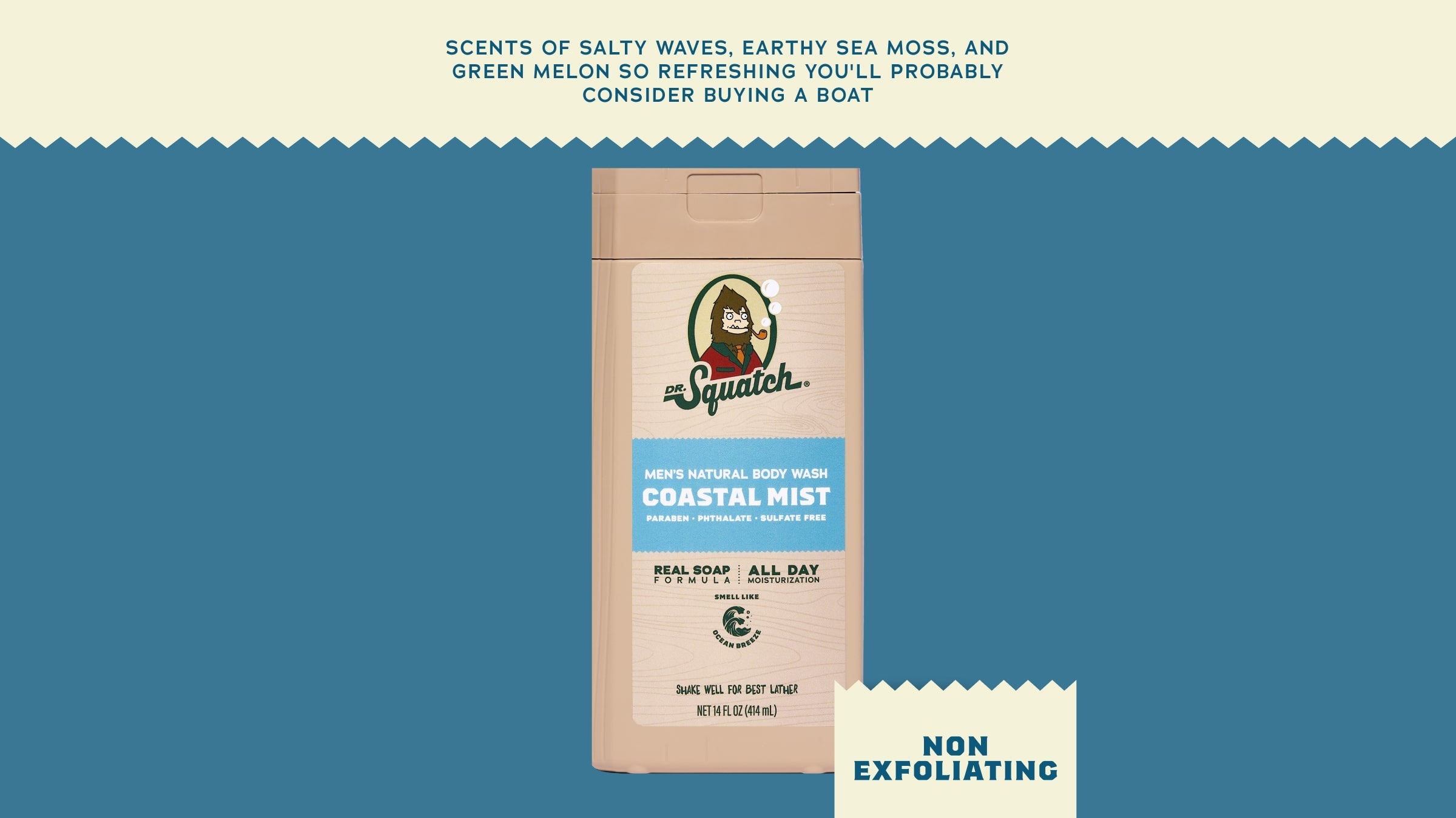 14 oz Coastal Mist Body Wash - Daily Freshness Made Easy