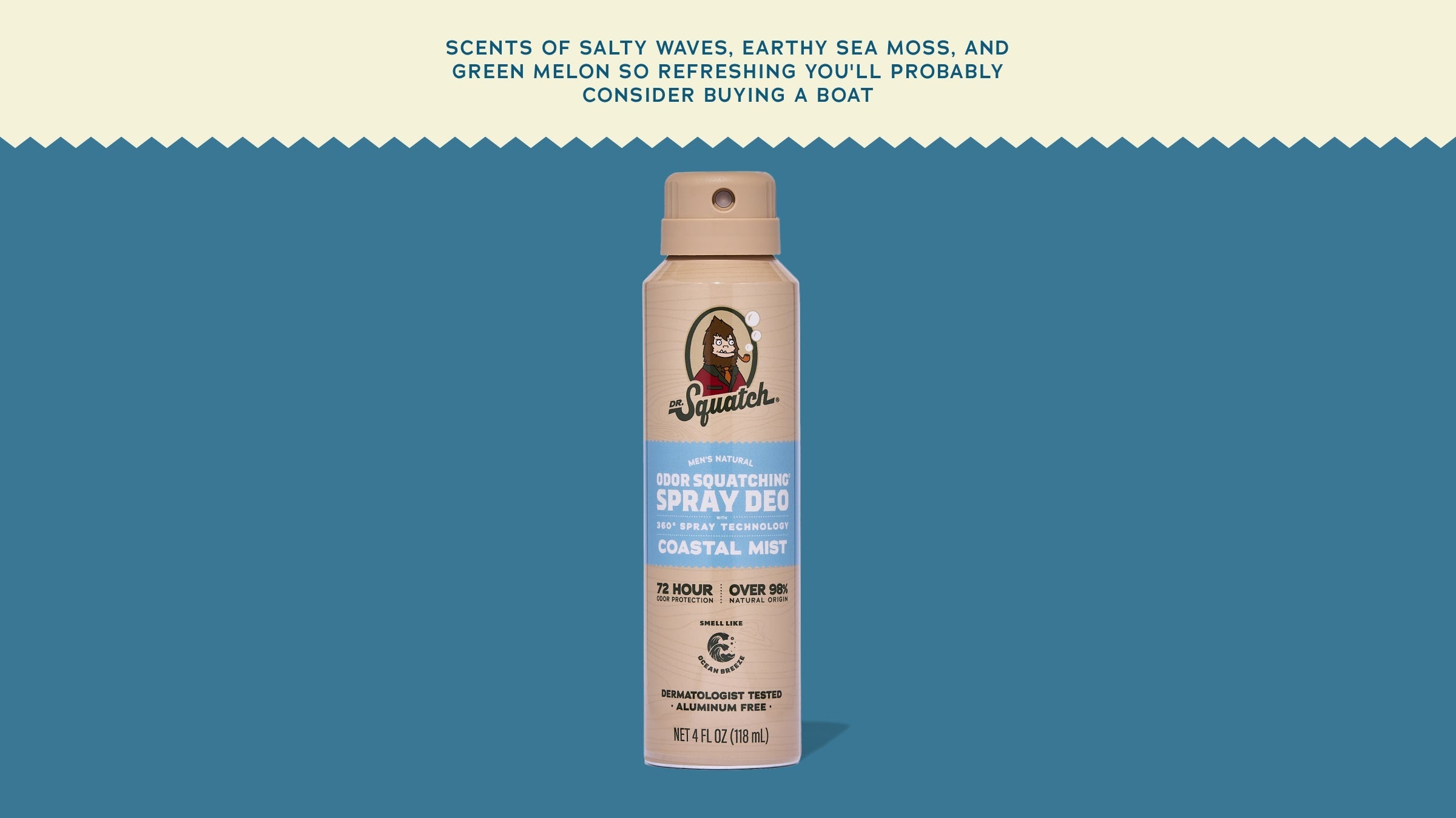 Coastal Mist Spray Deodorant - Fresh Soap That Works