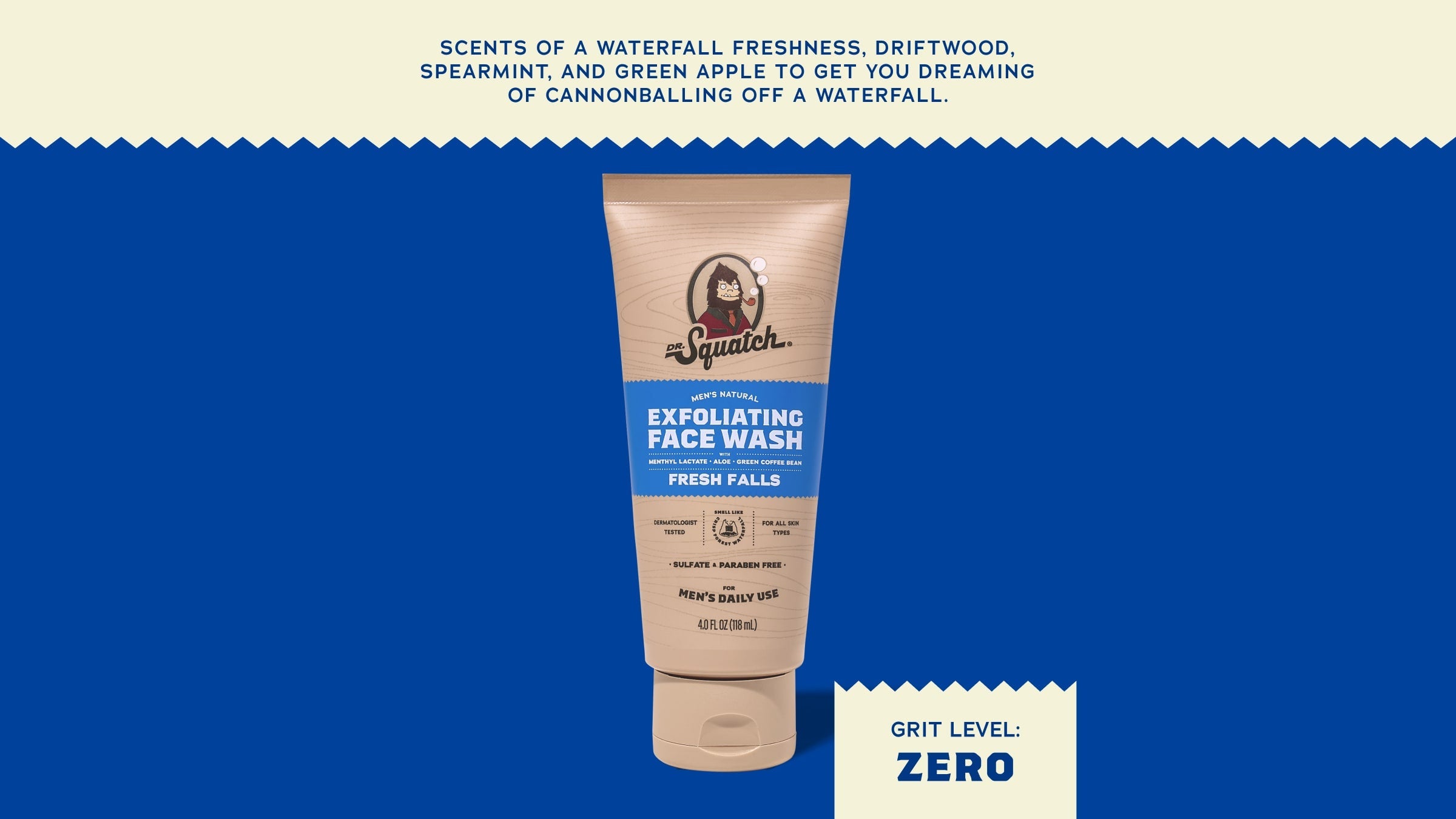 Fresh Falls Exfoliating Face Wash - Soap That Feels Like Gear