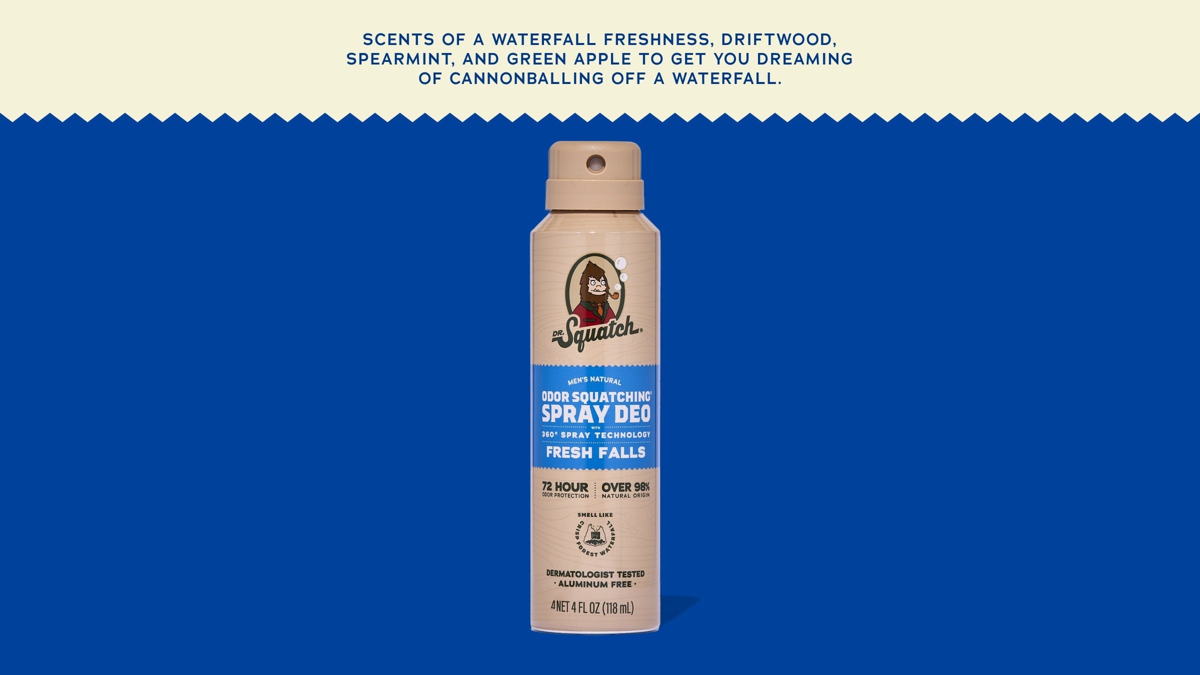 Fresh Falls Spray Deodorant - Smell Clean Not Overdone