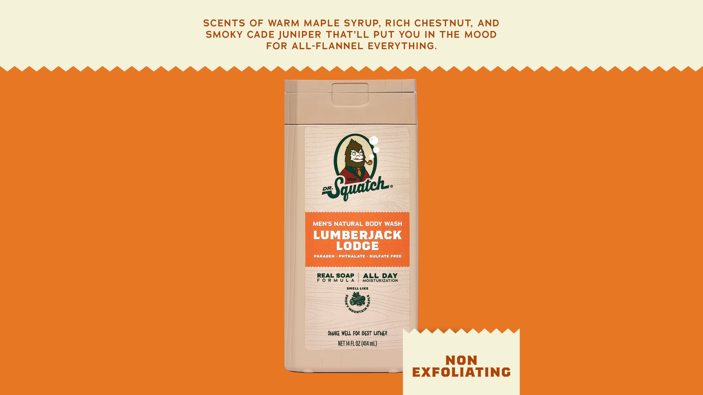 14 oz Lumberjack Lodge Body Wash - Clean Up Your Routine