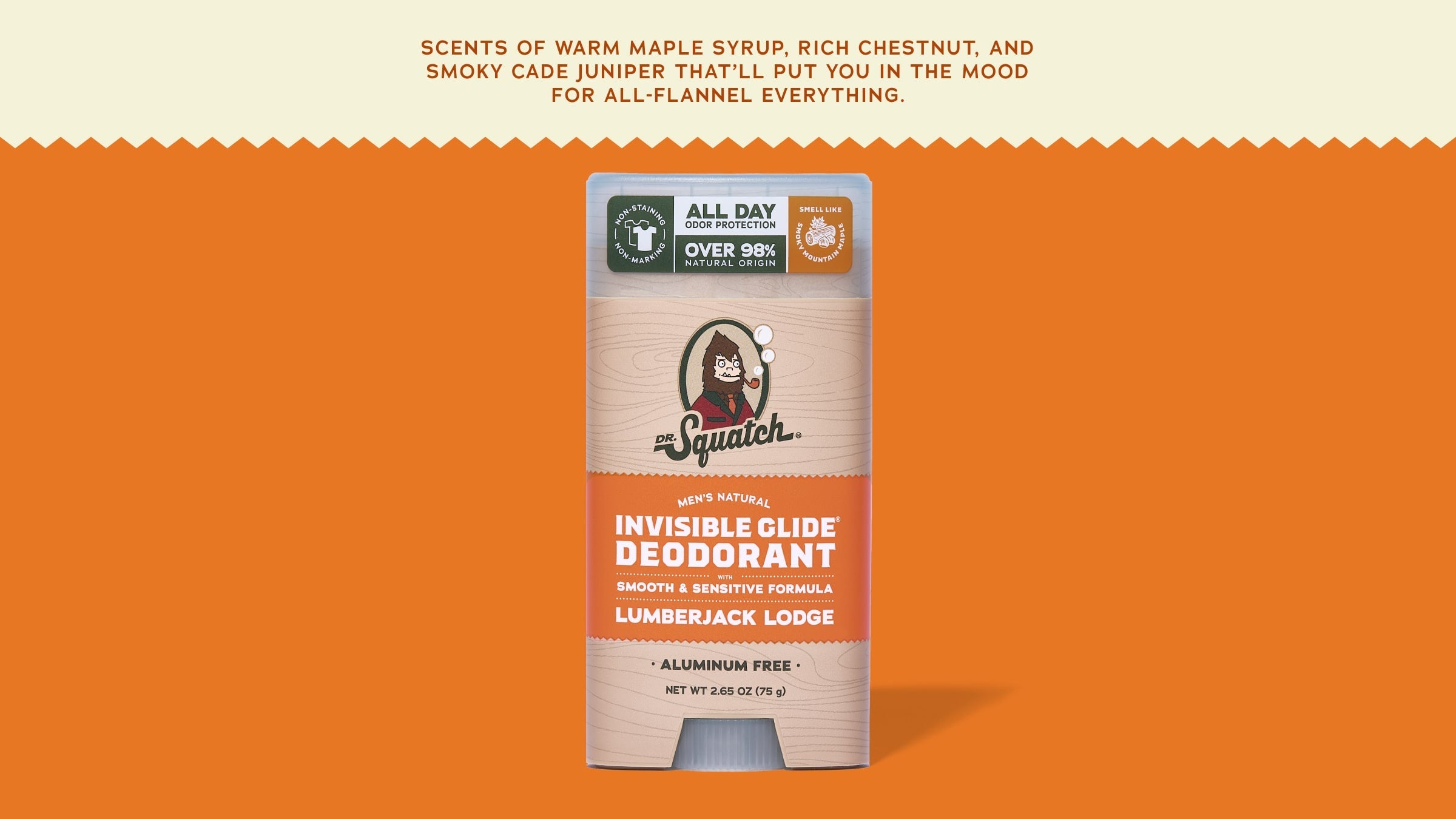 Lumberjack Lodge Invisible Glide Deodorant - Go Beyond Basic Soap