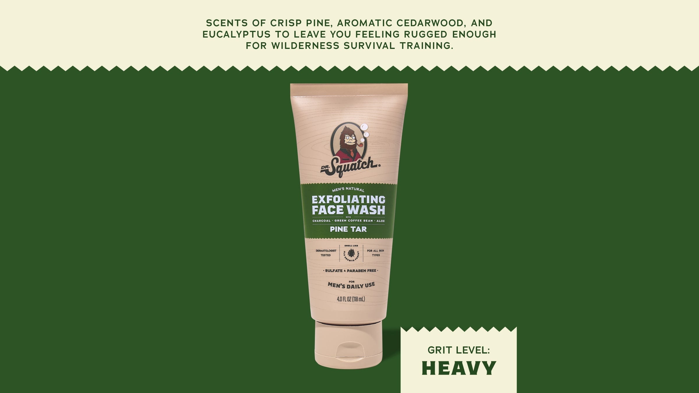 Pine Tar Exfoliating Face Wash - Good Soap for Good Days