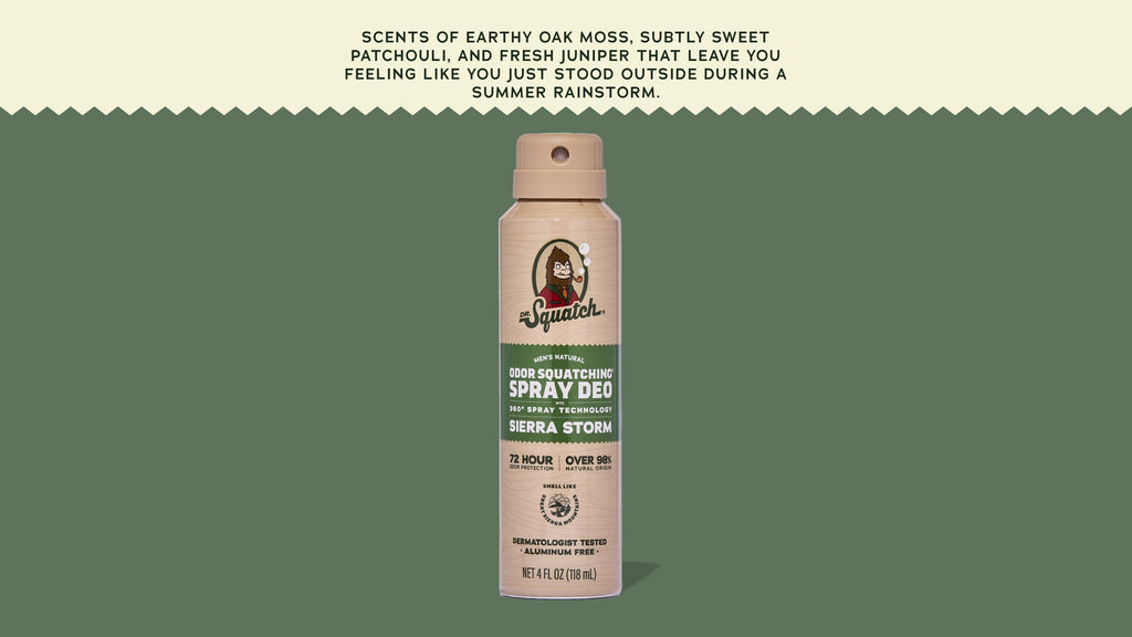 Sierra Storm Spray Deodorant - Simple Soap Big Freshness