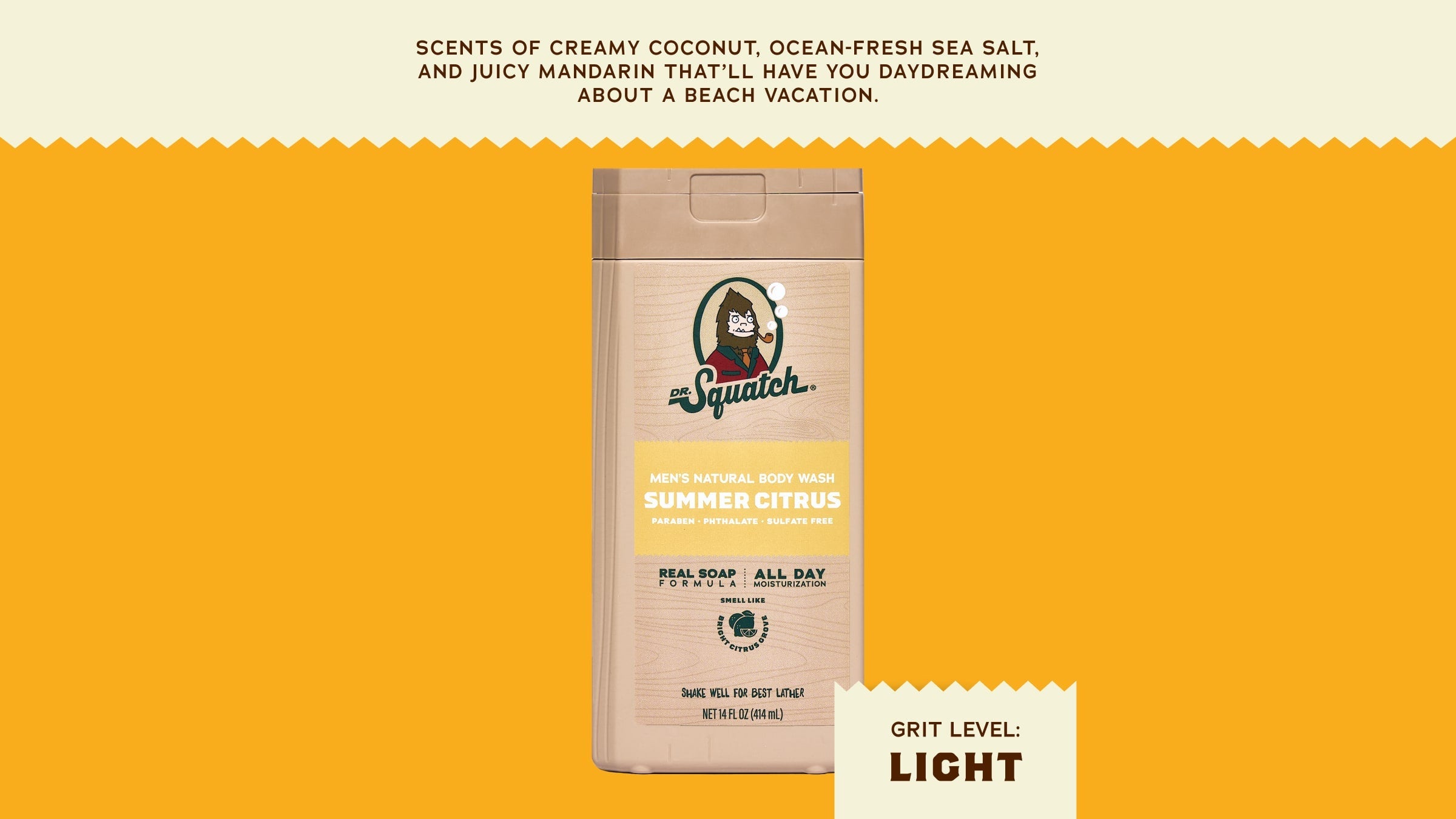 14 oz Summer Citrus Body Wash - Build a Better Soap Routine