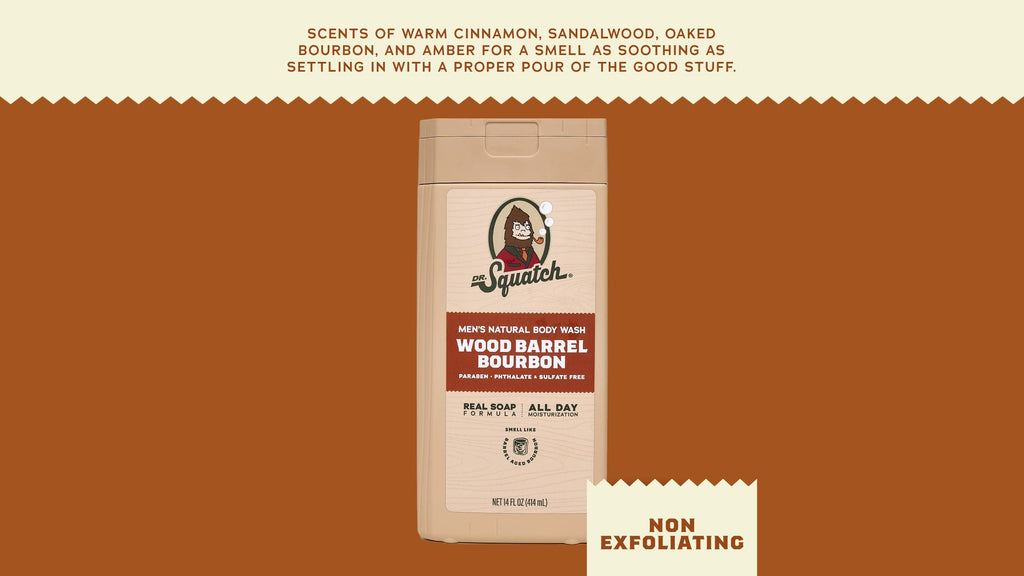 14 oz Wood Barrel Bourbon Body Wash - Soap That Shows Up