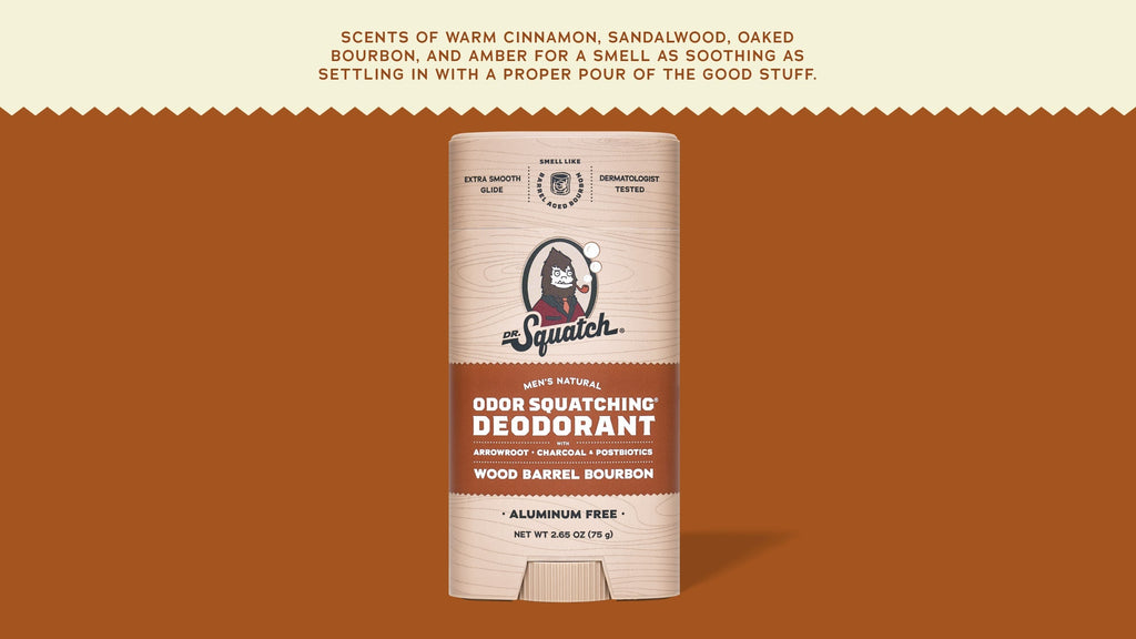 Wood Barrel Bourbon Deodorant - Lather Up and Level Up