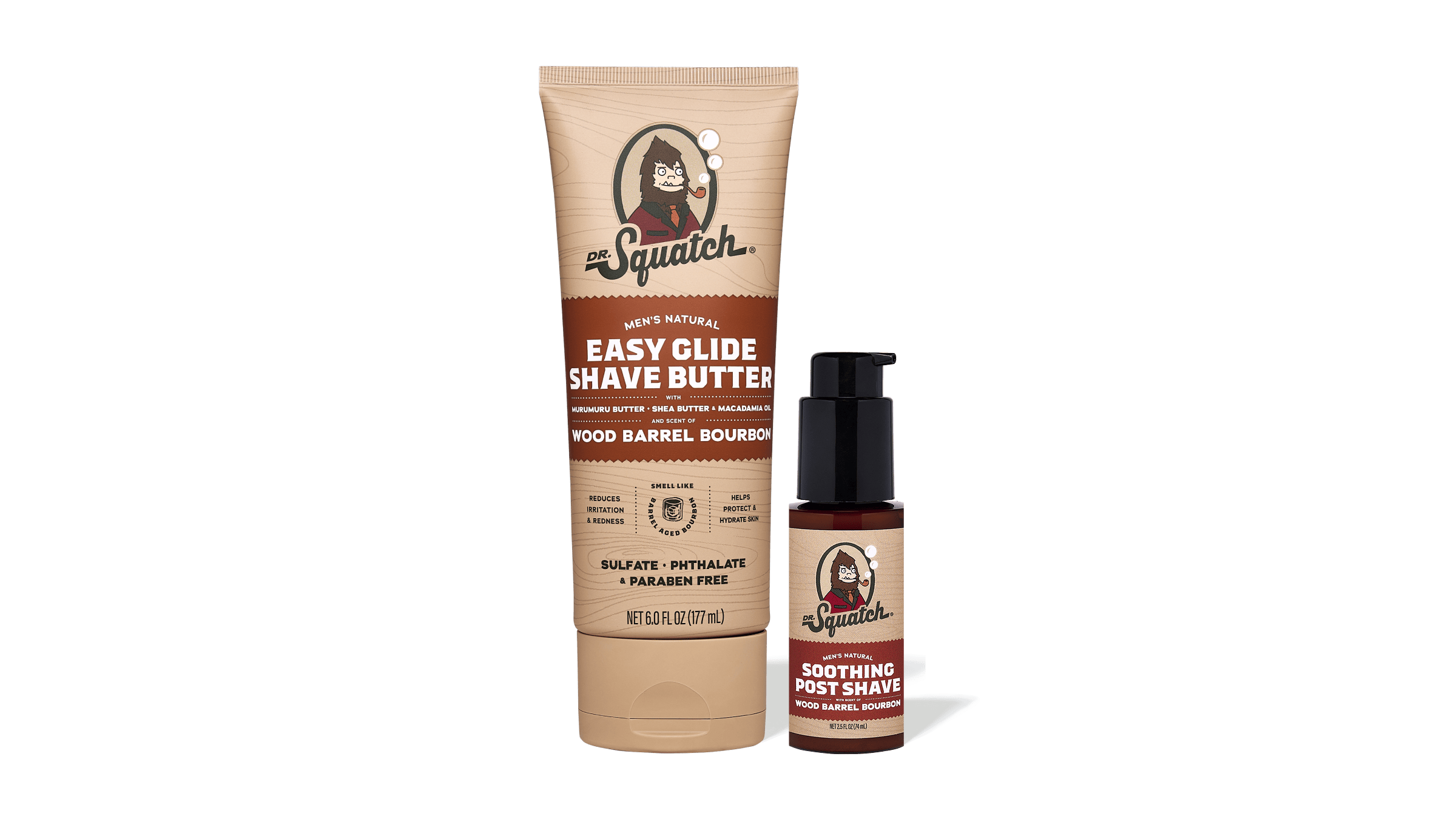 Wood Barrel Bourbon Smooth Shave Bundle - Make Shower Time Better