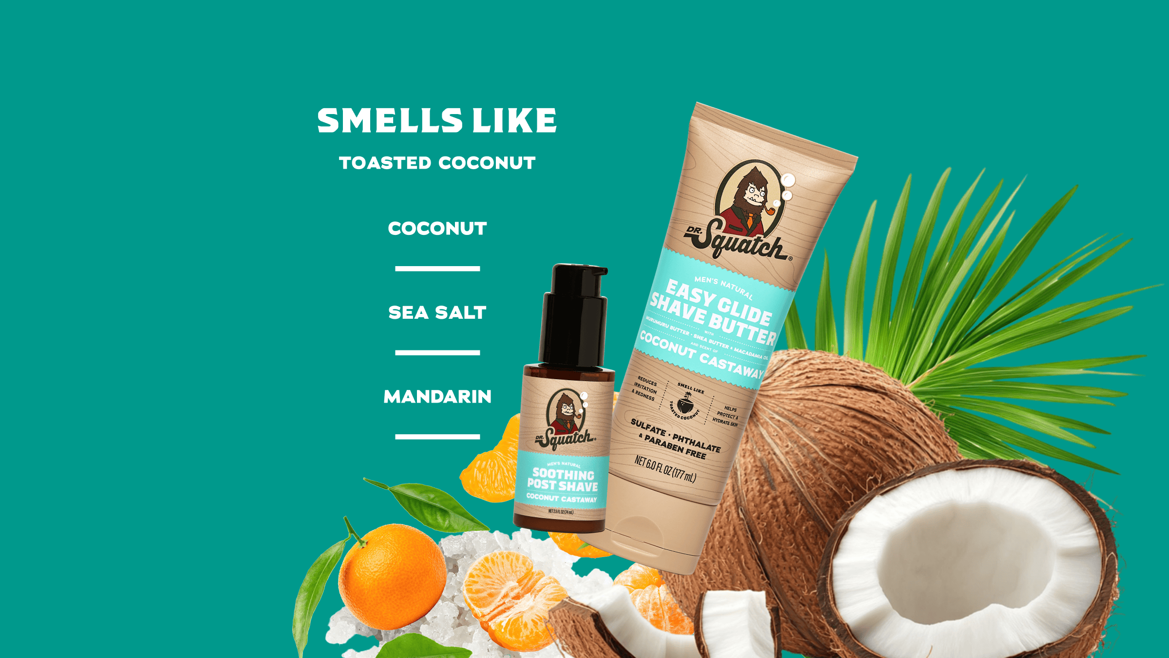 Coconut Castaway Smooth Shave Bundle - Freshen Up Like a Man