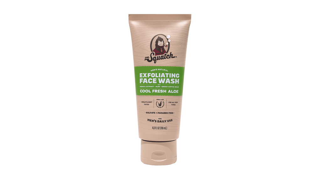 Cool Fresh Aloe Exfoliating Face Wash - Rugged Soap for Men