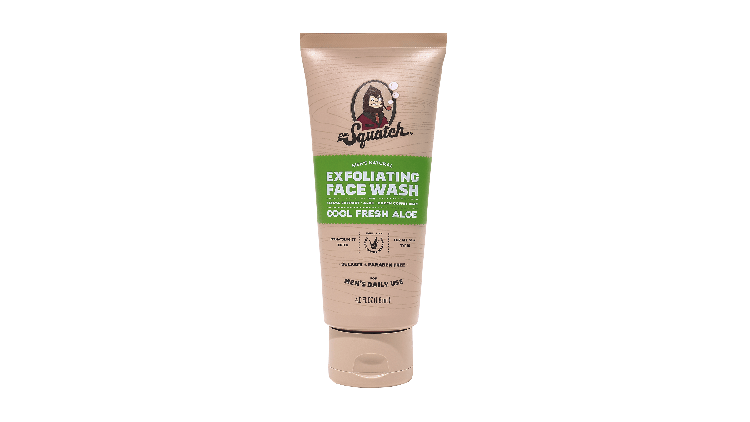 Cool Fresh Aloe Exfoliating Face Wash - Rugged Soap for Men
