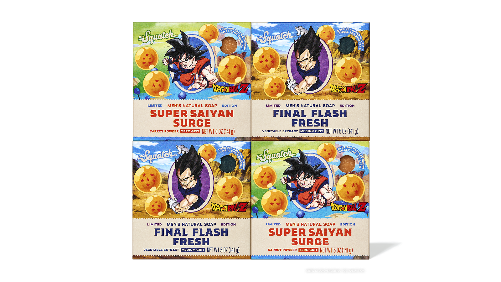 Dragon Ball Z 4-Pack - Shower Gear That Delivers