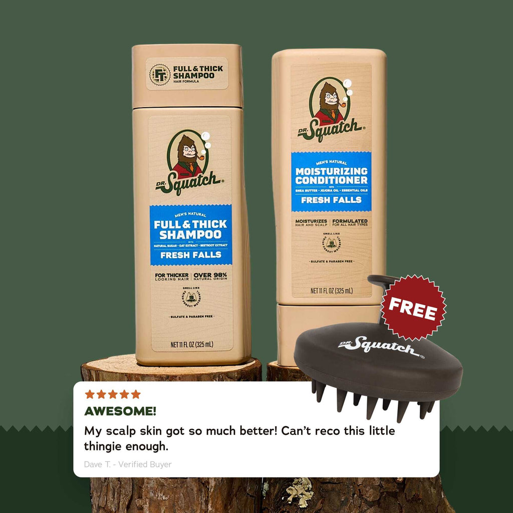 Hair Care Kit + FREE Scalp Scrubber - Make Clean Feel Rugged