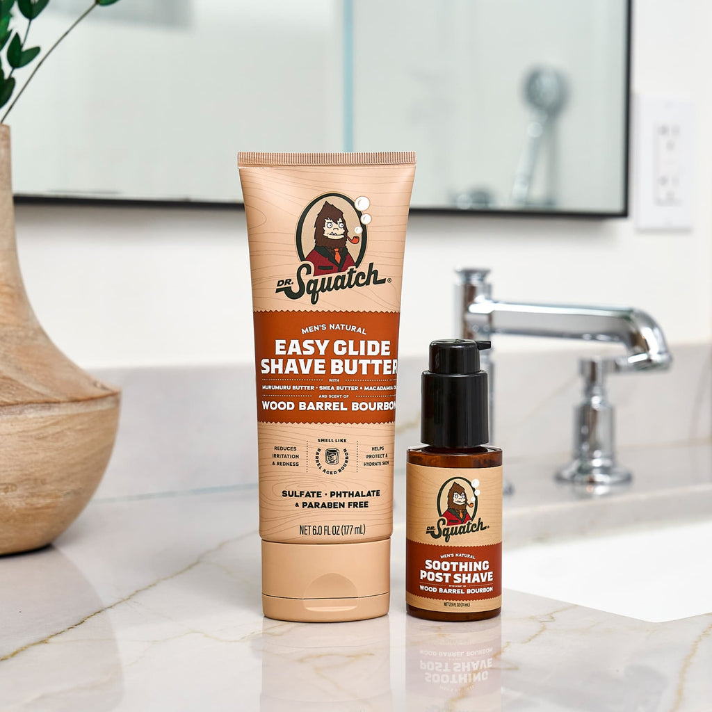 Wood Barrel Bourbon Smooth Shave Bundle - Make Shower Time Better