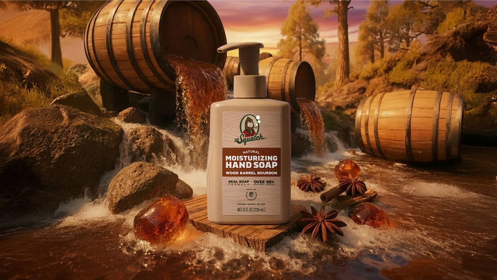 Wood Barrel Bourbon Hand Soap - Feel Clean and Smell Clean