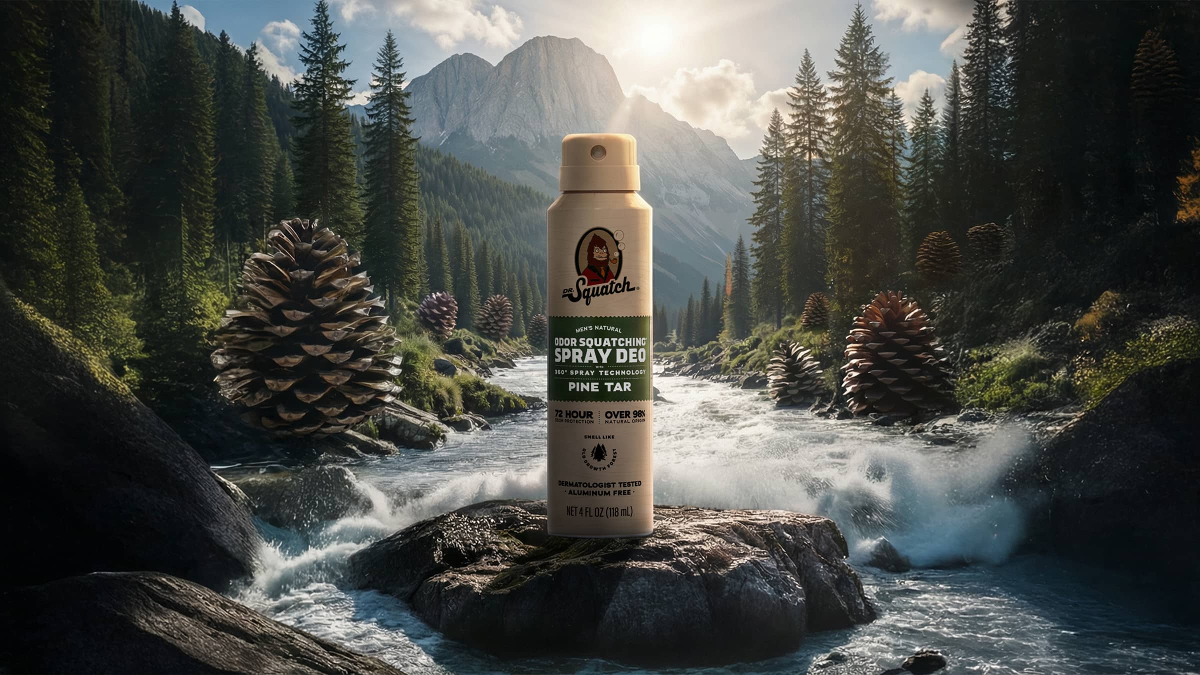 Pine Tar Spray Deodorant - Feel Good After Every Rinse