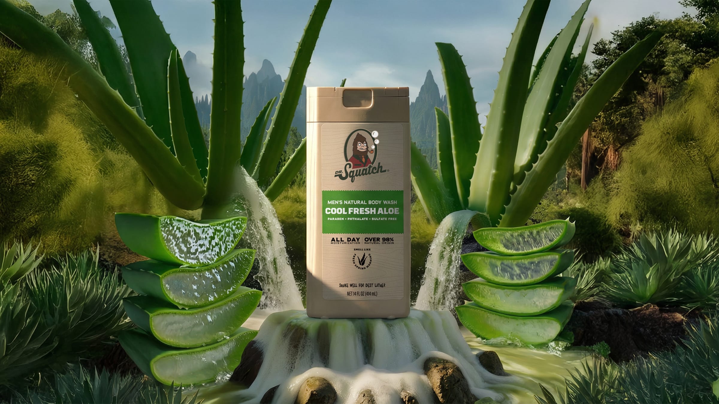 14 oz Cool Fresh Aloe Body Wash - Bring on the Fresh