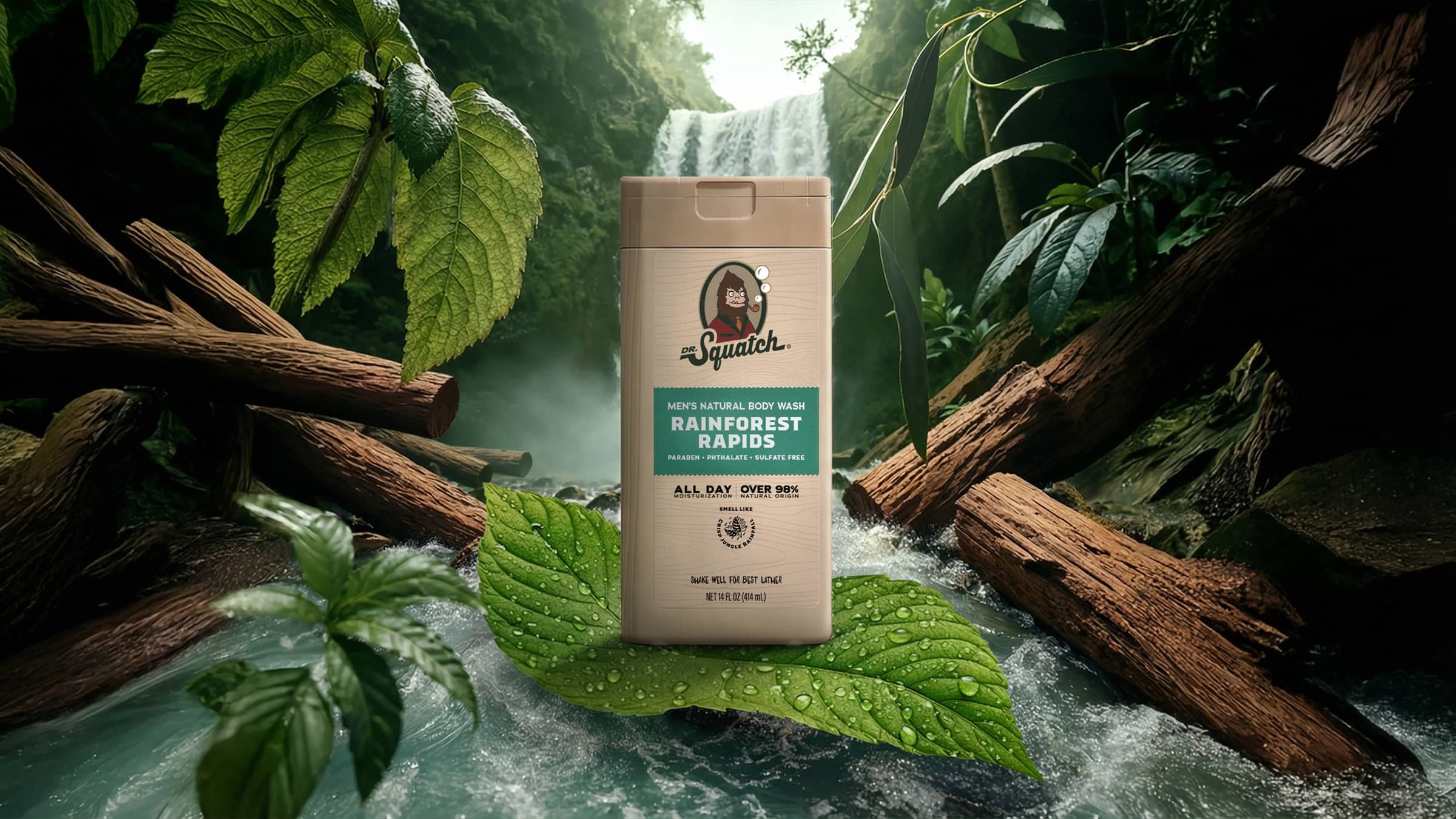 14 oz Rainforest Rapids Body Wash - Wash Away the Workday