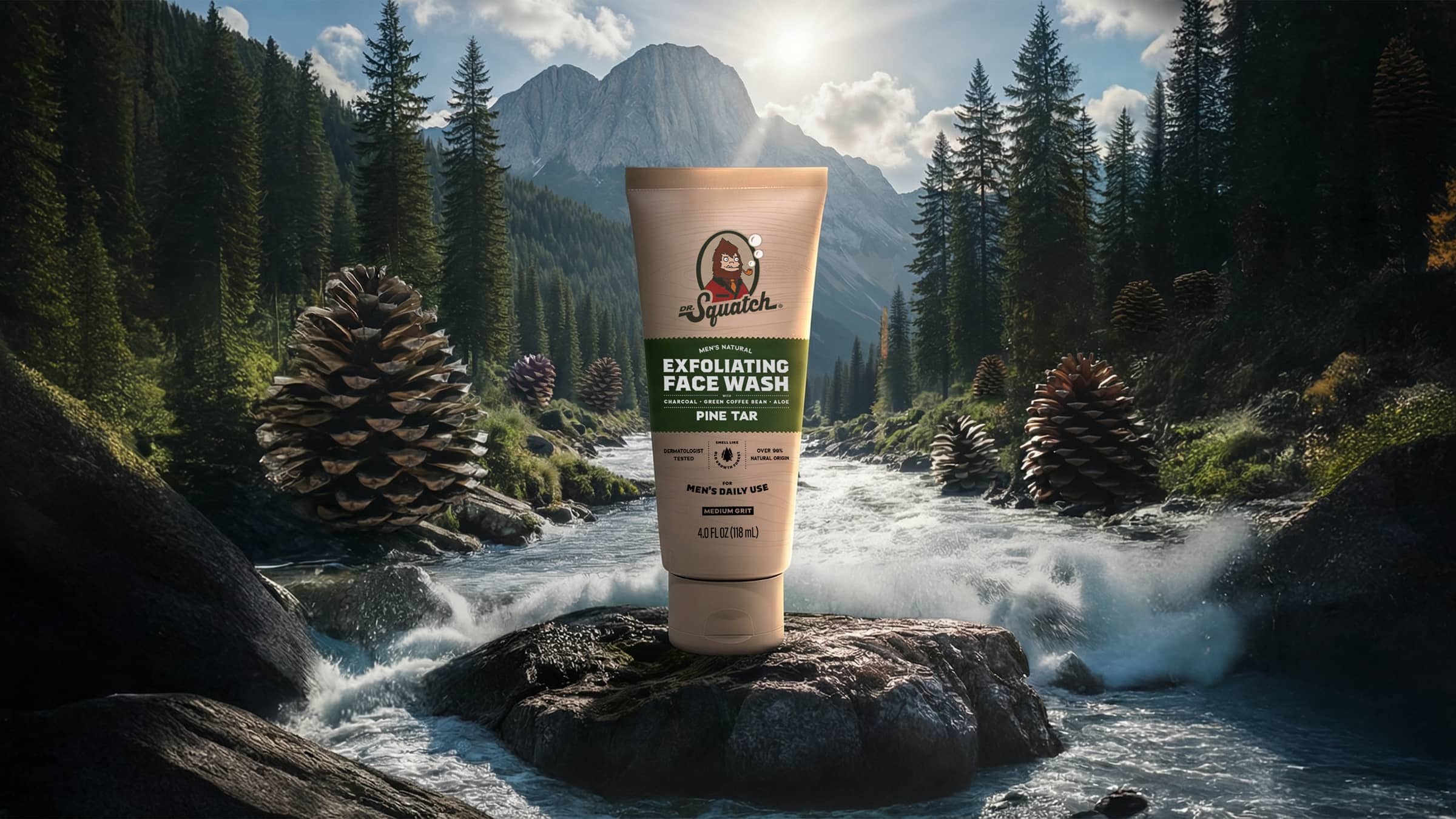 Pine Tar Exfoliating Face Wash - Good Soap for Good Days
