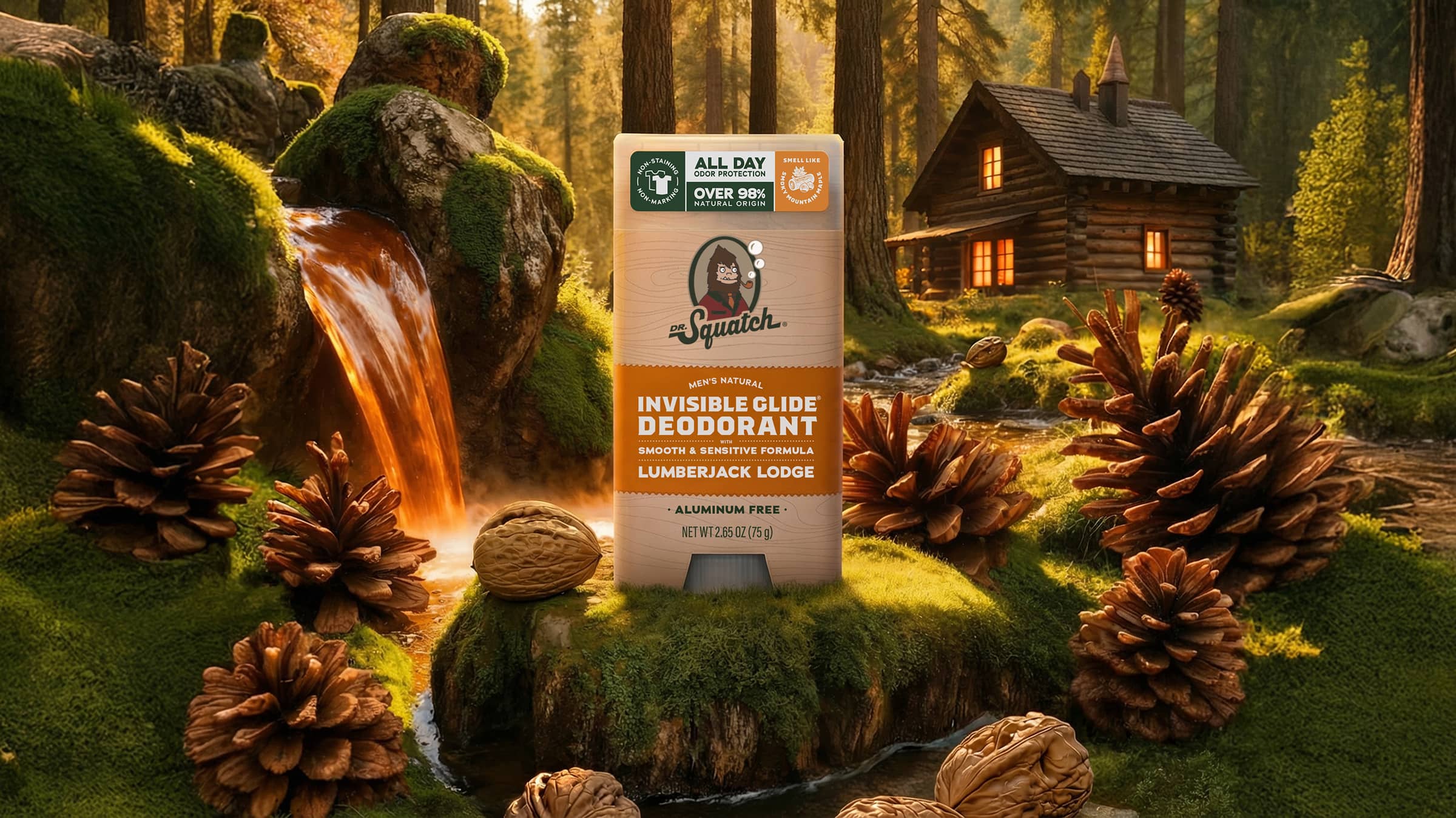 Lumberjack Lodge Invisible Glide Deodorant - Go Beyond Basic Soap