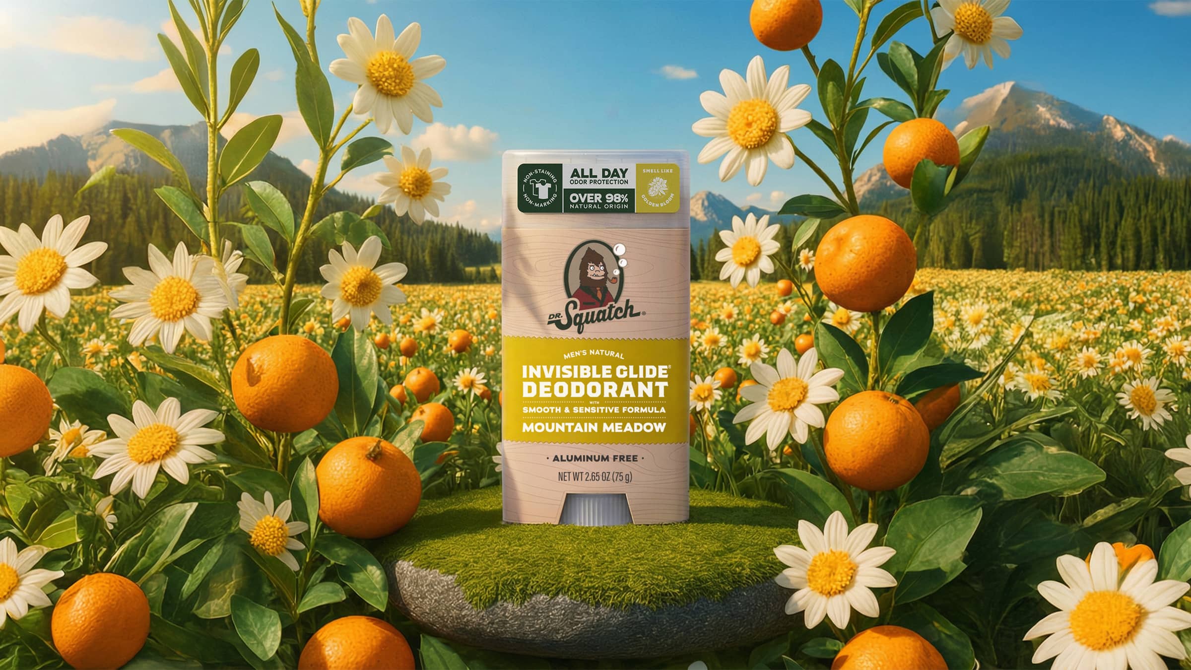 Mountain Meadow Invisible Glide Deodorant - Built for Better Showers