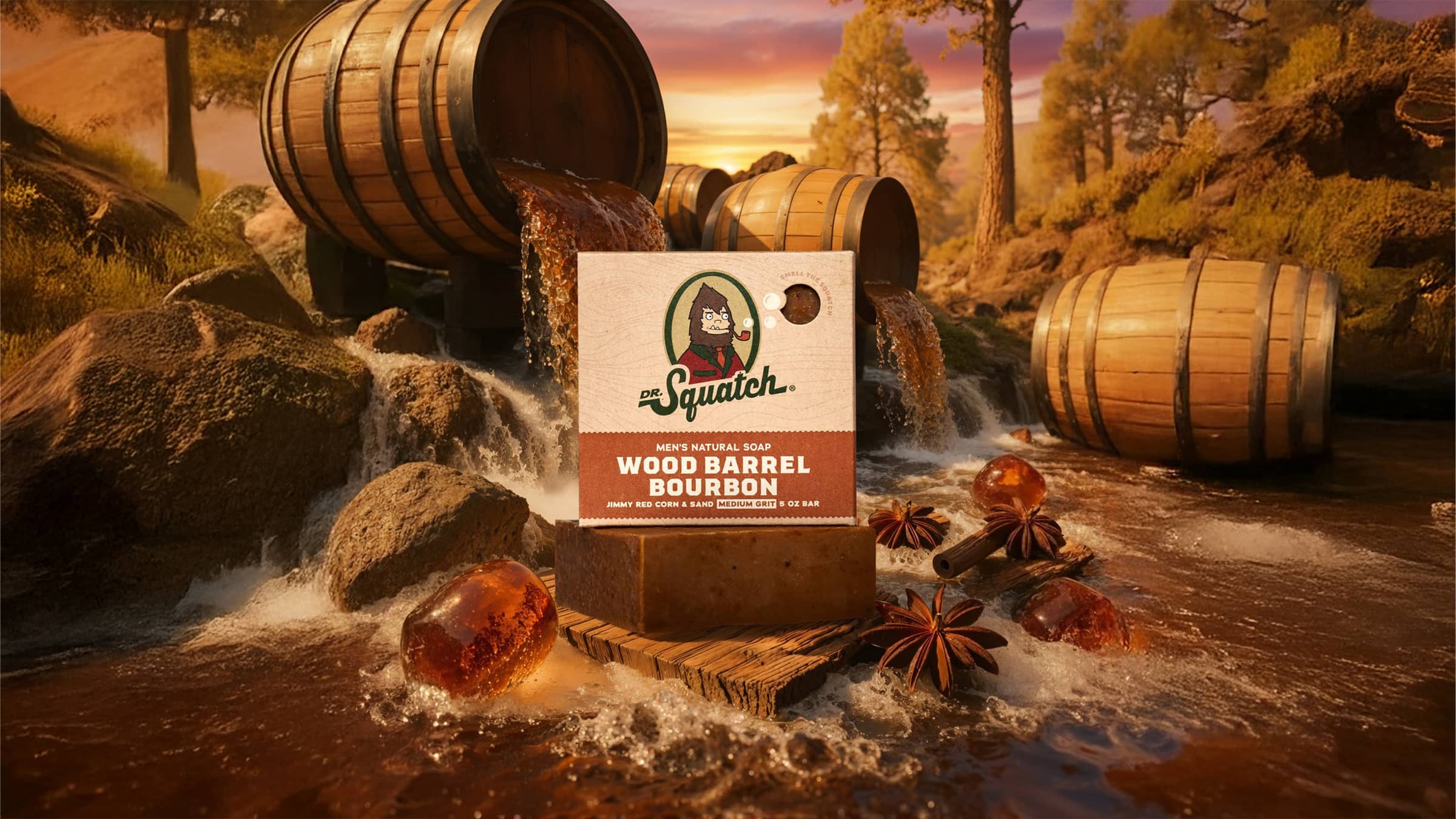 Wood Barrel Bourbon - Stay Ready After Every Wash